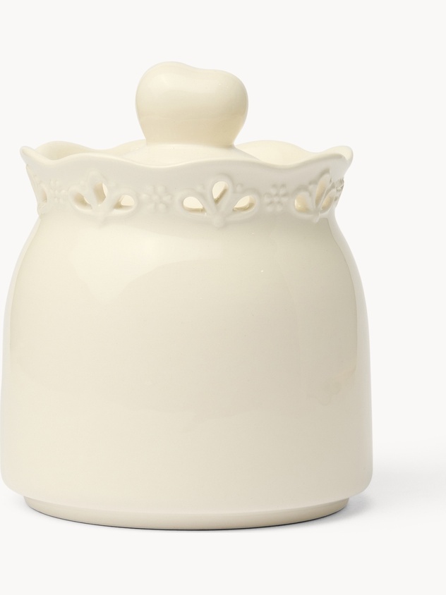 Barattolo in ceramica traforata - Prezzo di lancio