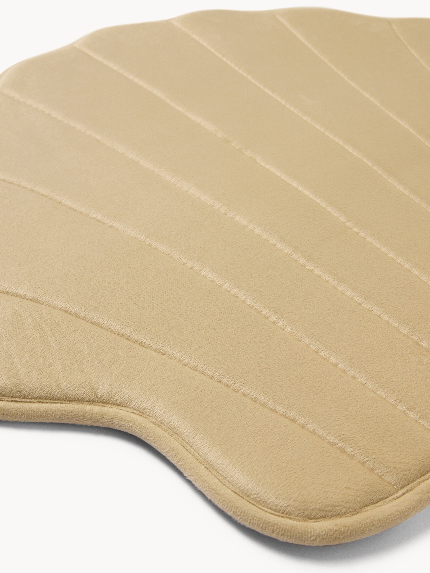 Tappeto bagno in memory foam a conchiglia - Prezzo di lancio, Beige, large image number 1