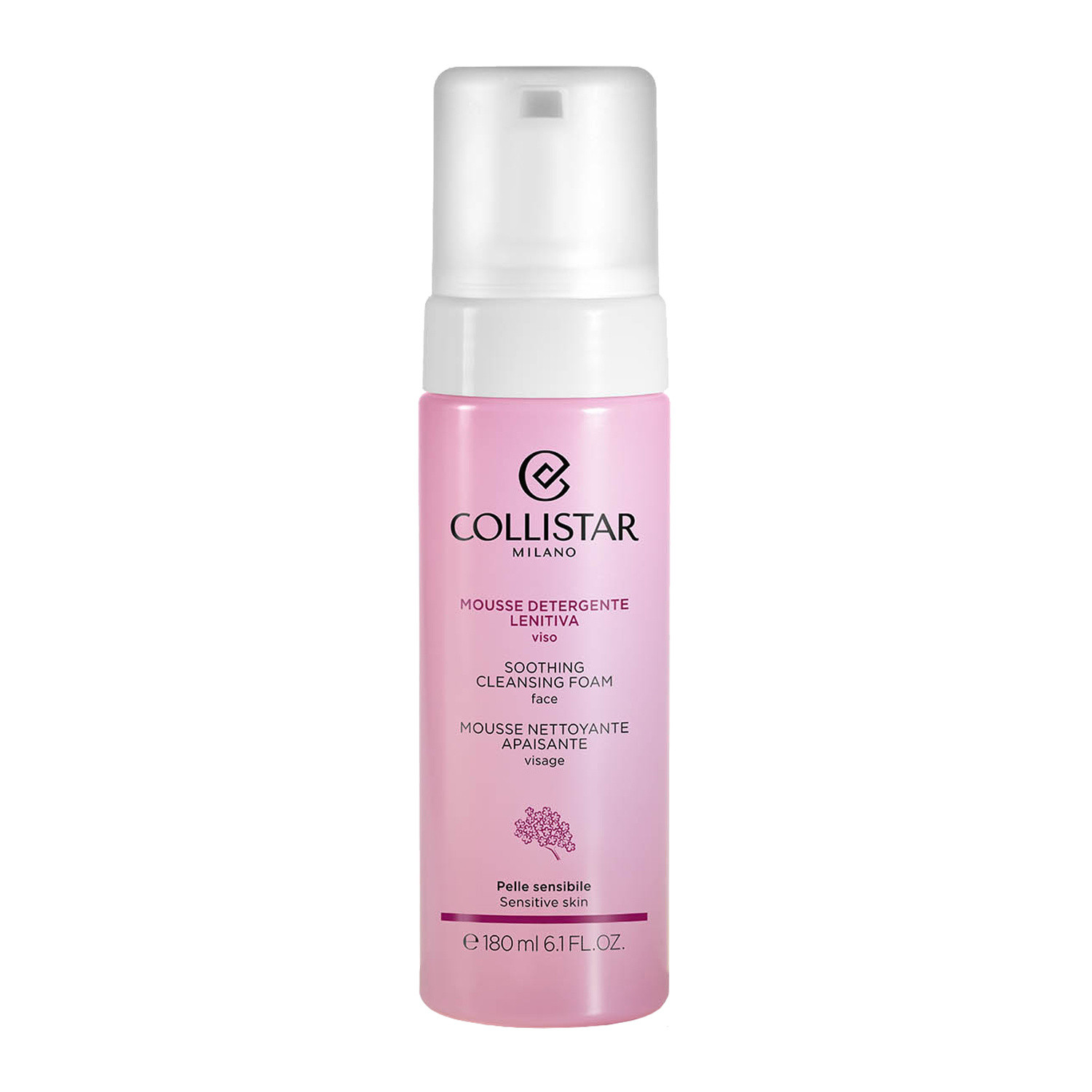 Collistar - Soothing face cleansing mousse, Pink, large image number 0