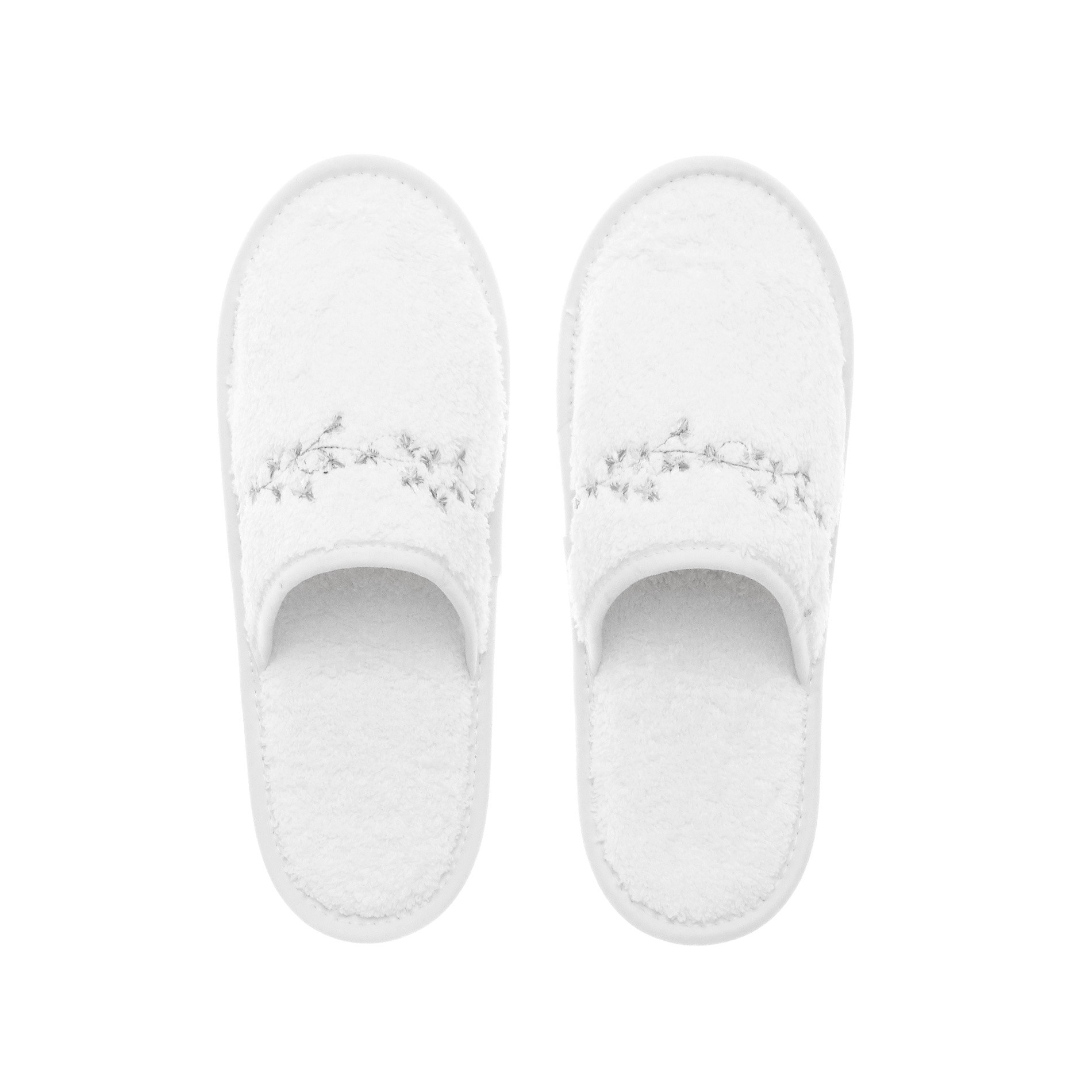 Portofino slippers with embroidery, White, large image number 0