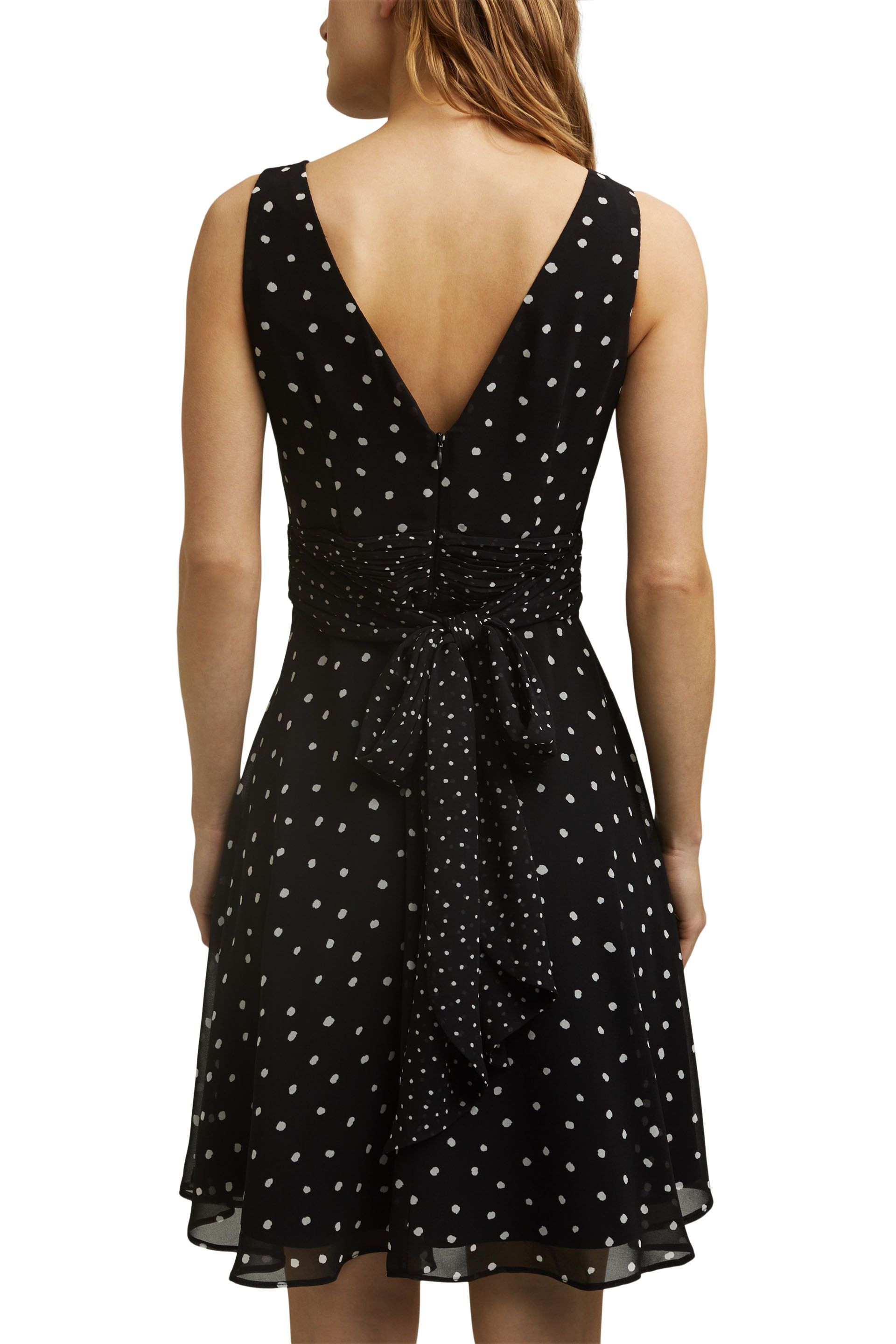 Esprit - Polka dot dress, Black, large image number 3