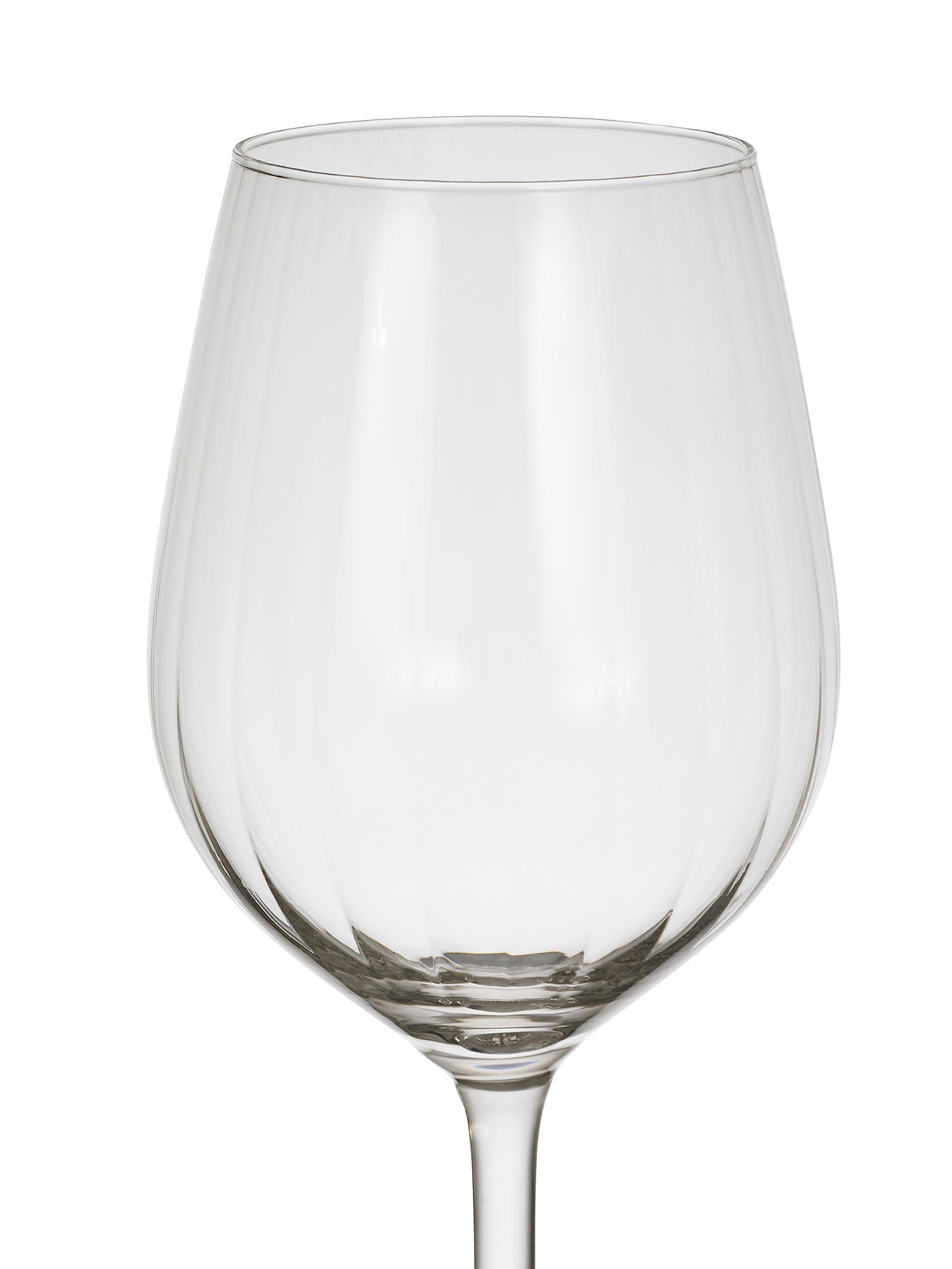 Set of 12 Plissé glass glasses, Transparent, large image number 1