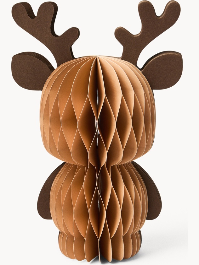 Origami reindeer decoration