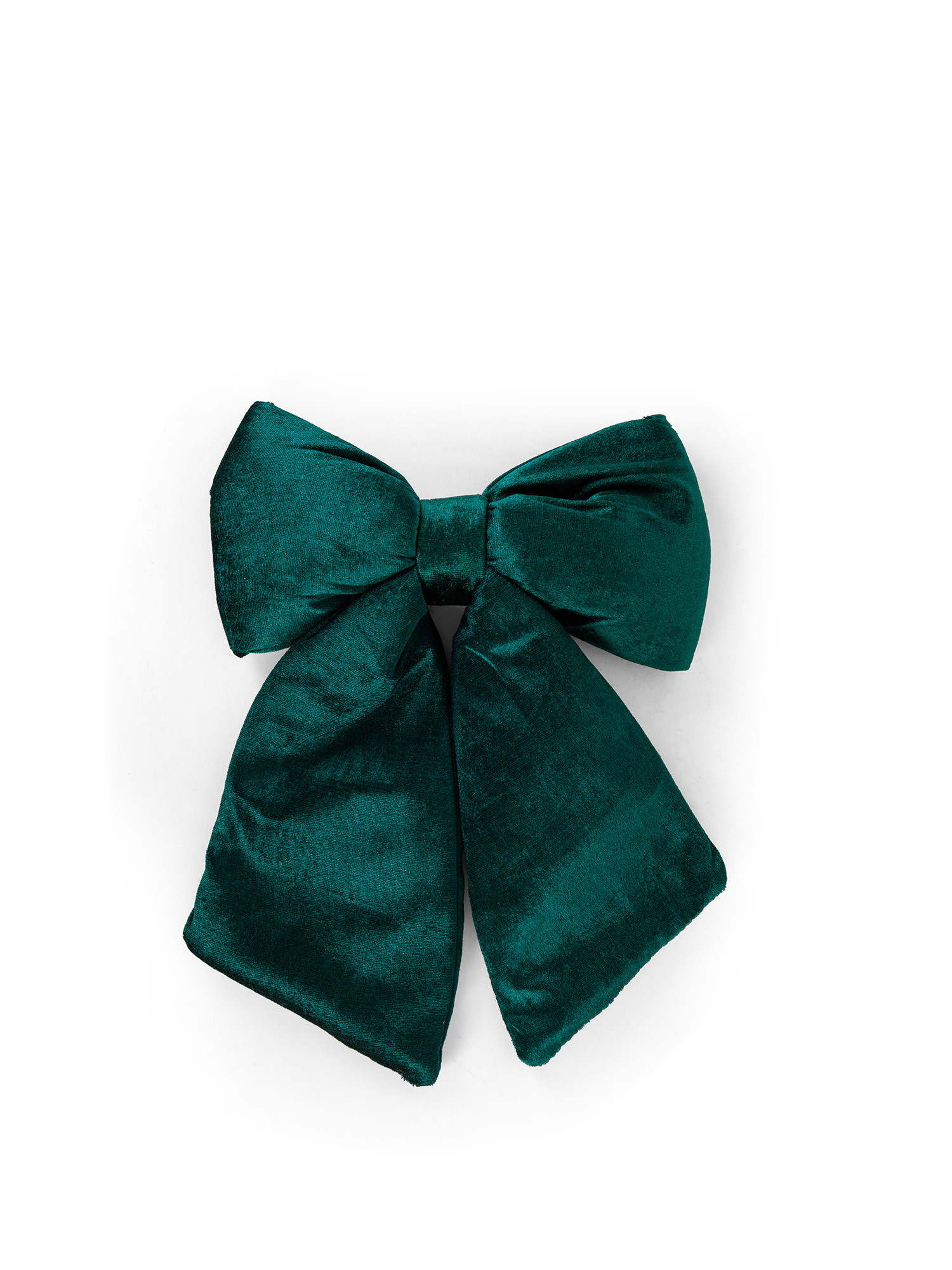 Decorative velvet bow, Green, large image number 0