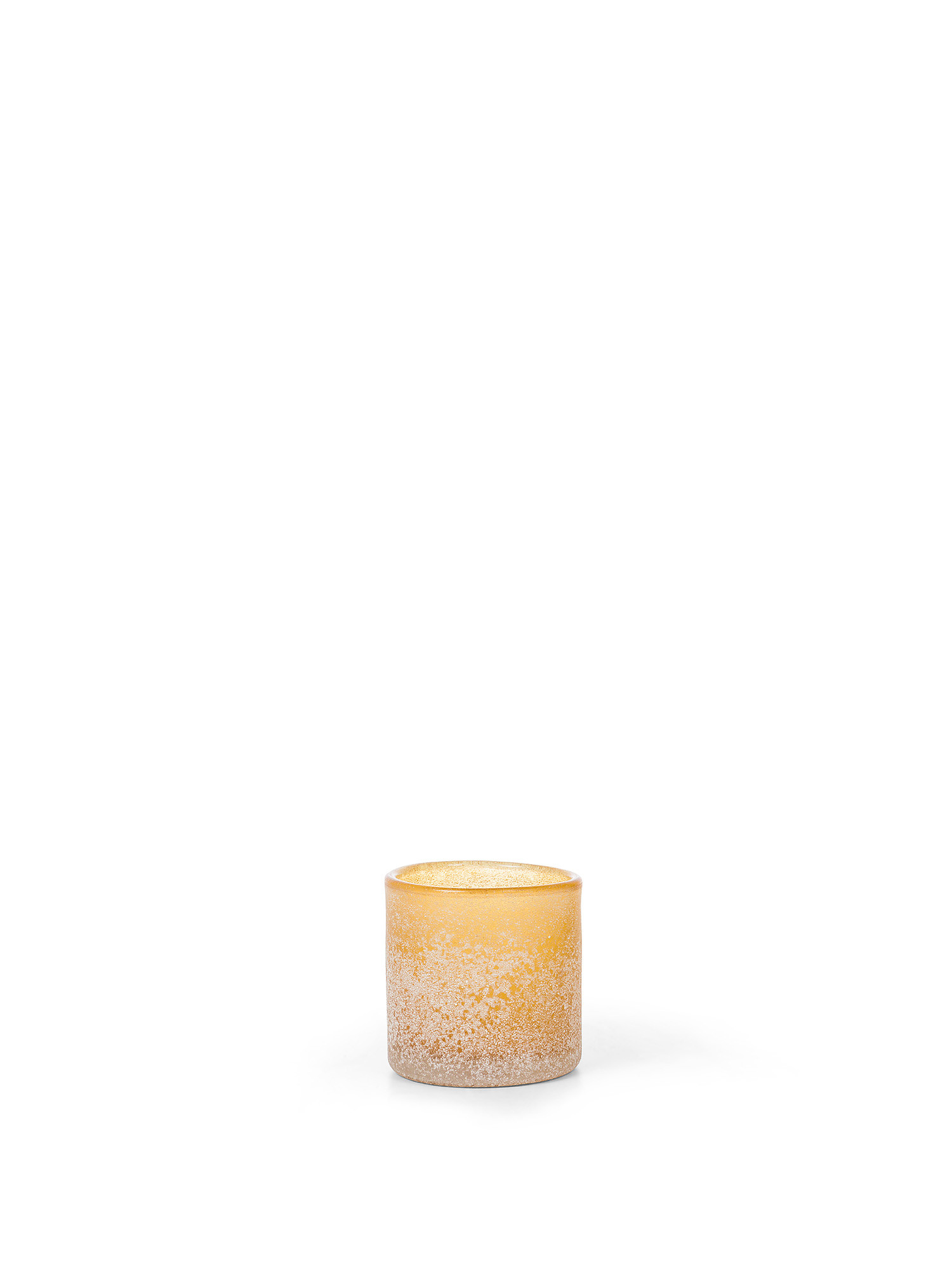 Votive t-light holder in frosted glass, Yellow, large image number 0
