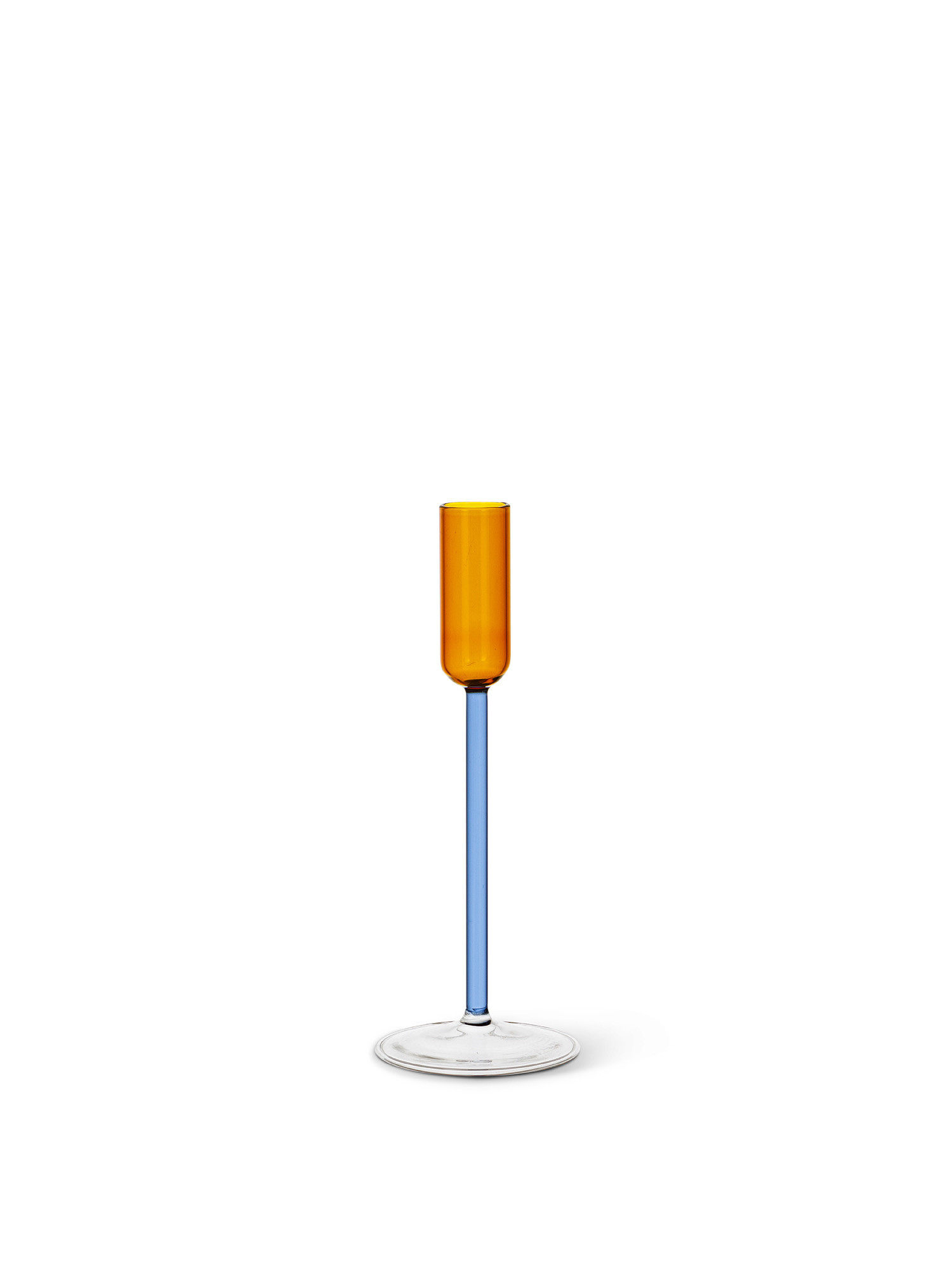 Candlestick in two-tone glass, Orange, large image number 0