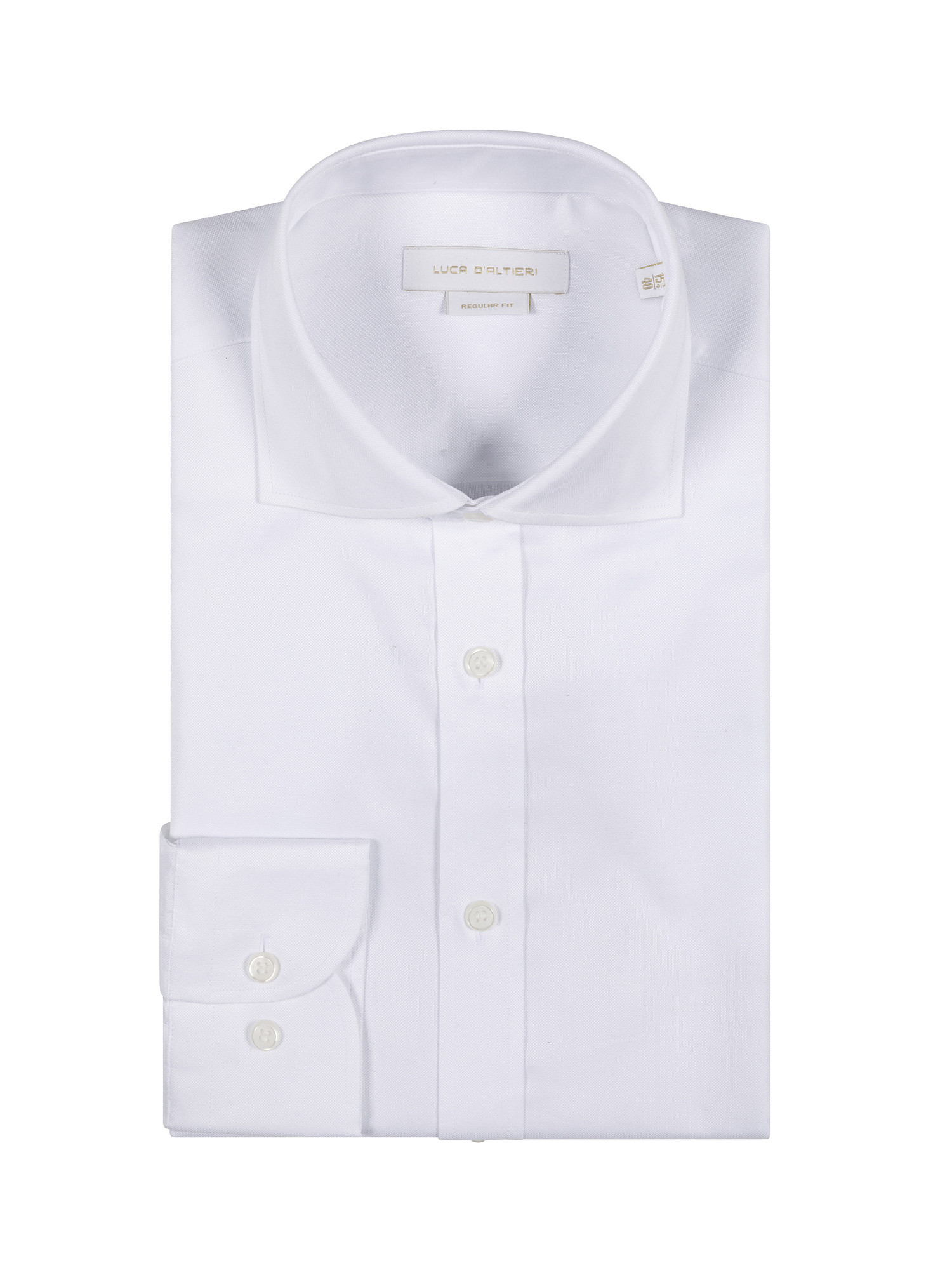 Camicia regular fit in cotone oxford, Bianco, large image number 2
