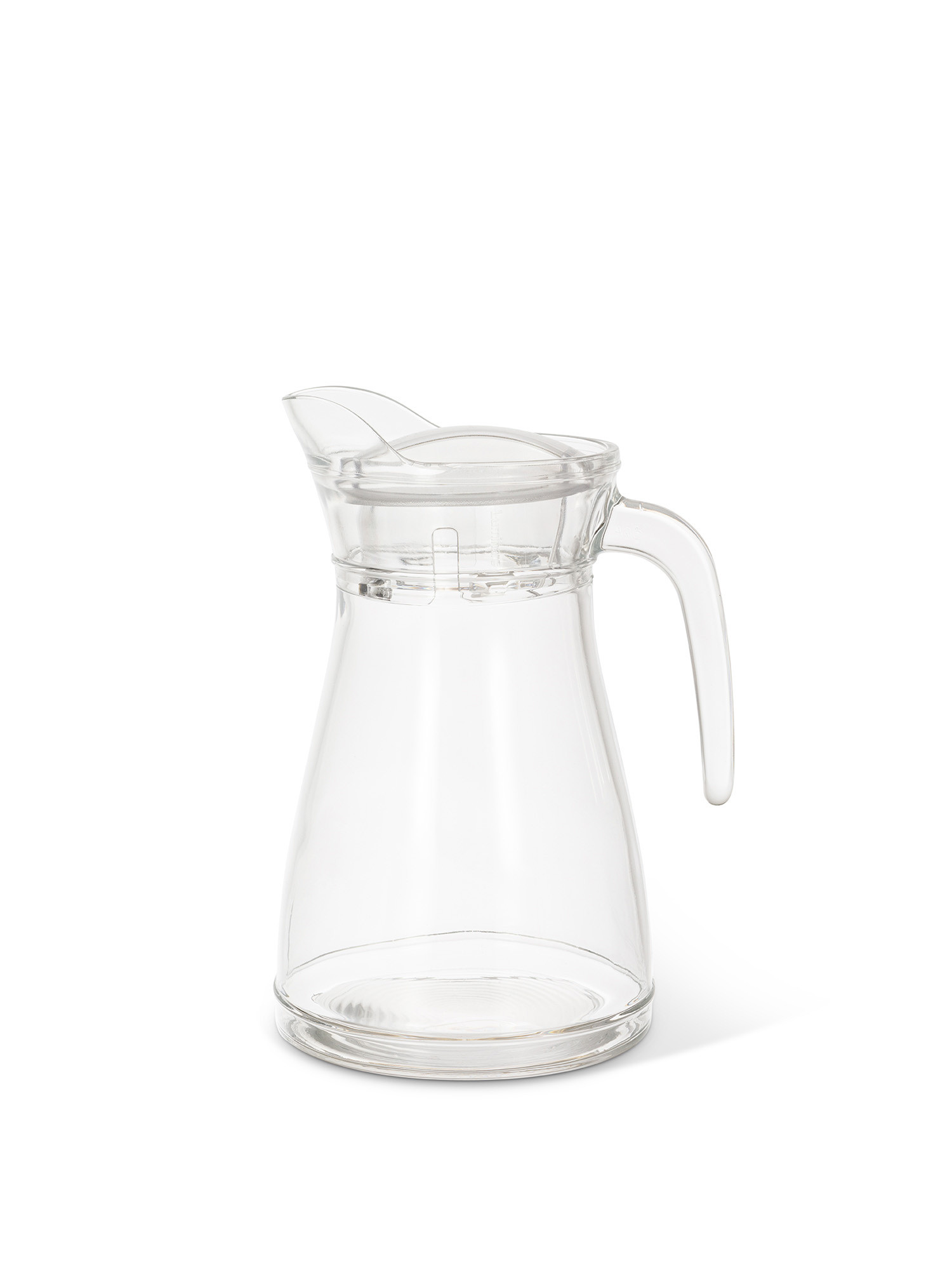 Glass jug with stopper, Transparent, large image number 0