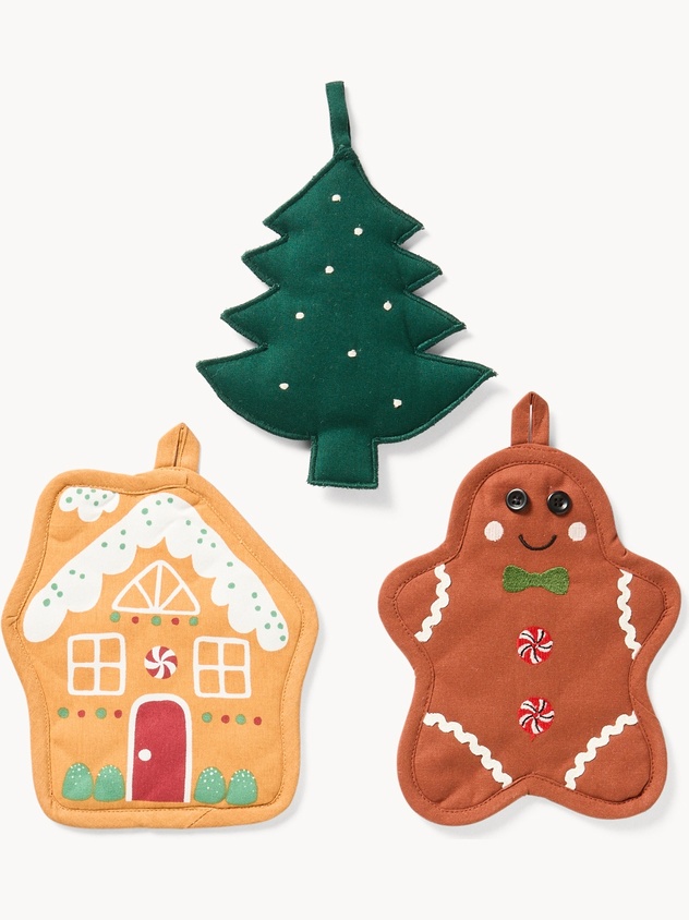 Shaped Christmas pot holder