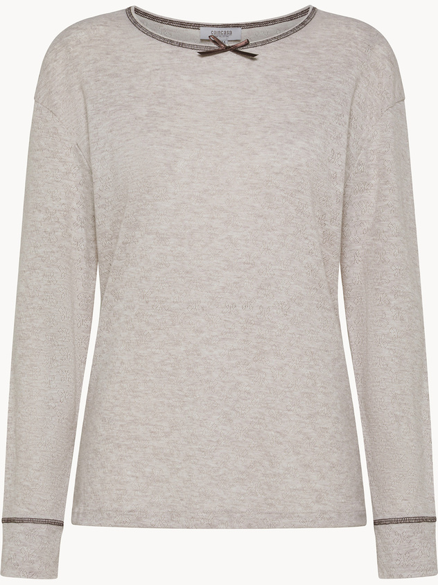 Knit pajama top