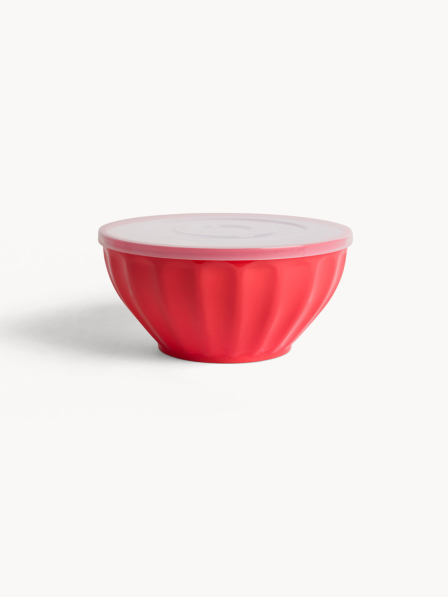 Contenitore in plastica con coperchio, Rosso, large image number 0