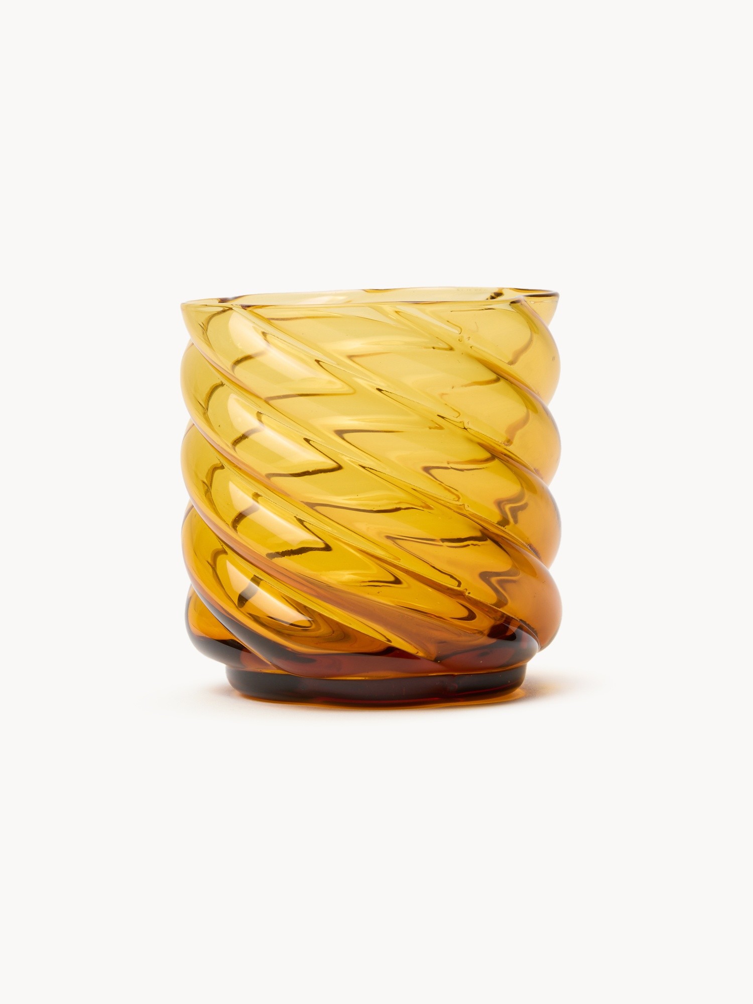 Amber Glass Tumbler, Orange Amber, large image number 0