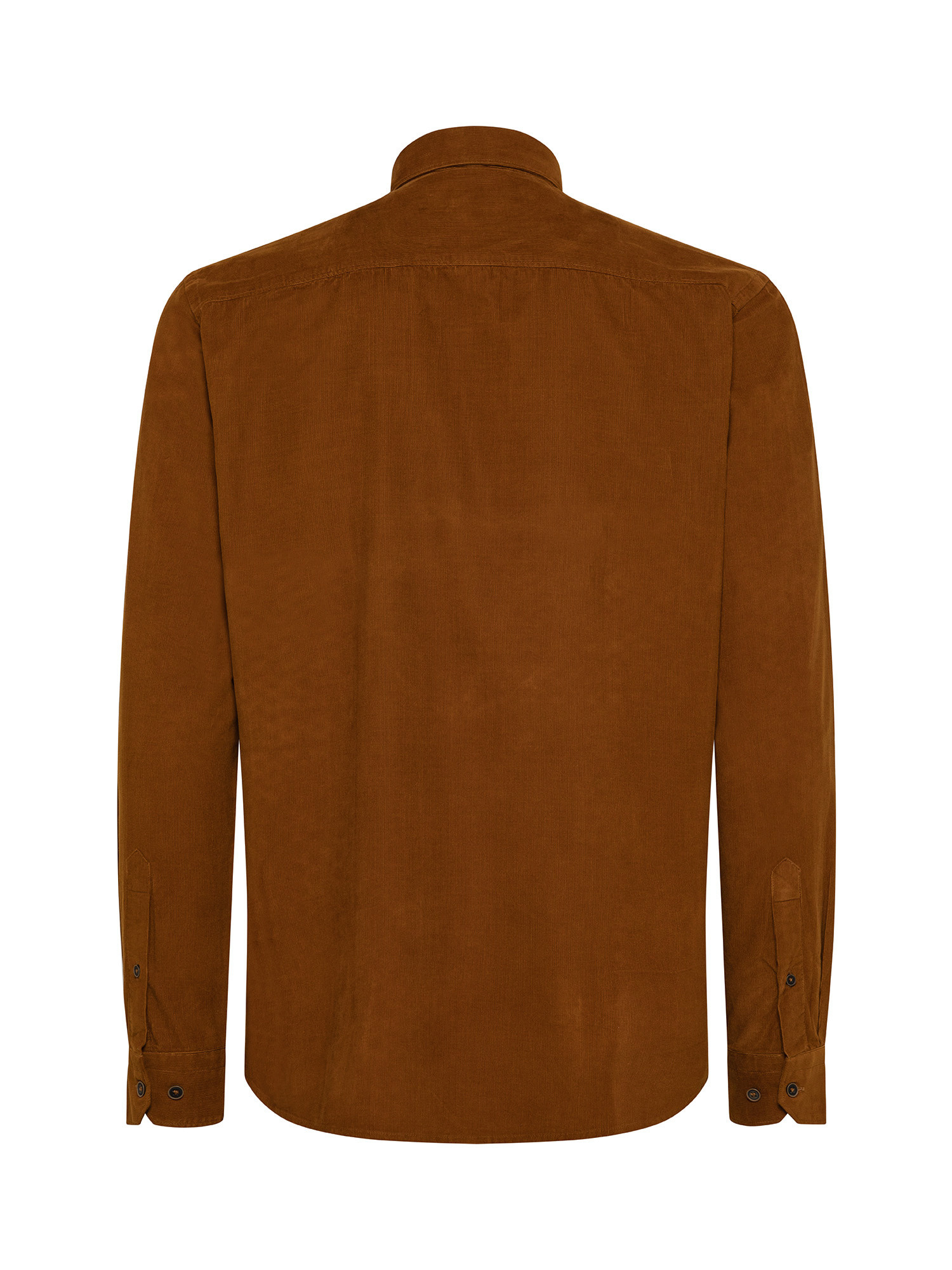 JCT - Cotton velvet shirt, Copper Brown, large image number 1