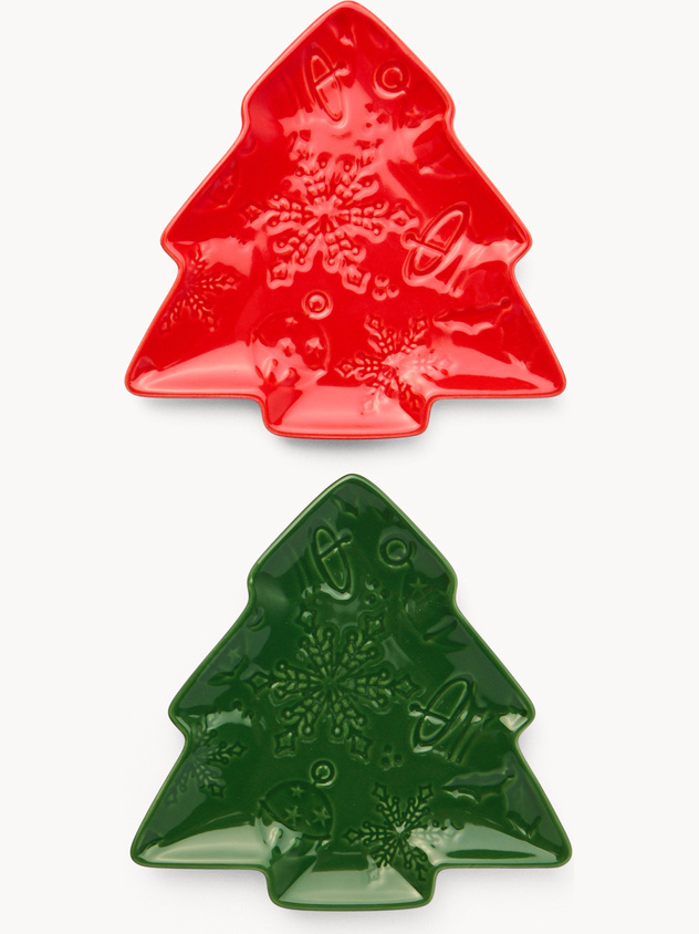 Porcelain tree-shaped saucer