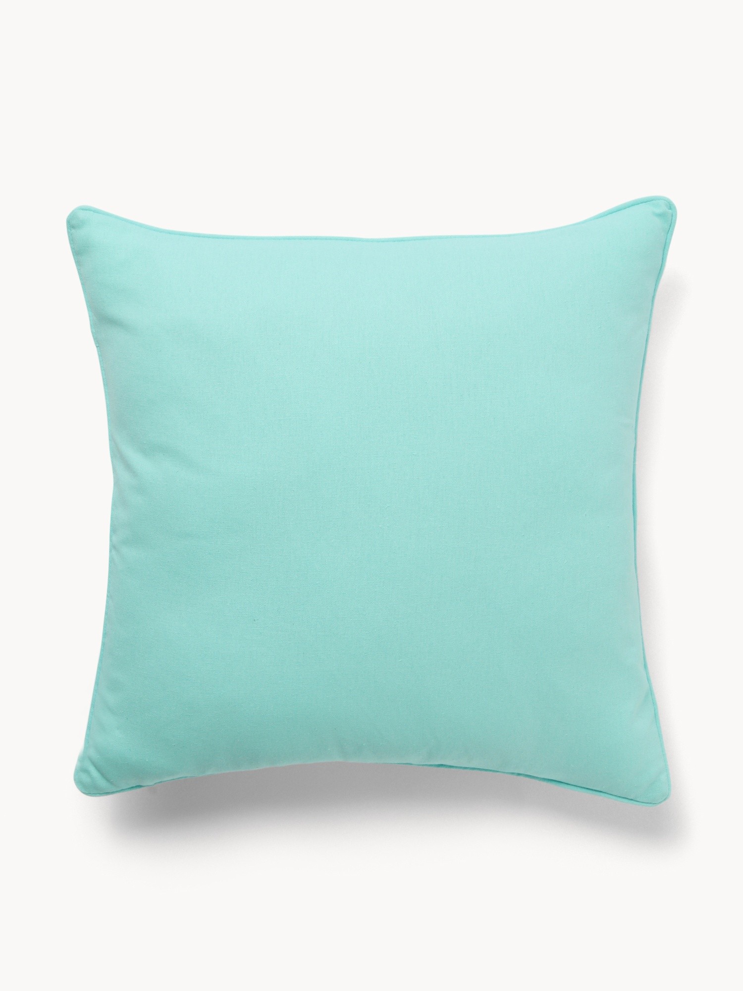 Starfish Print Cushion 45x45cm - Introductory Price, Bianco/Azzurro, large image number 1