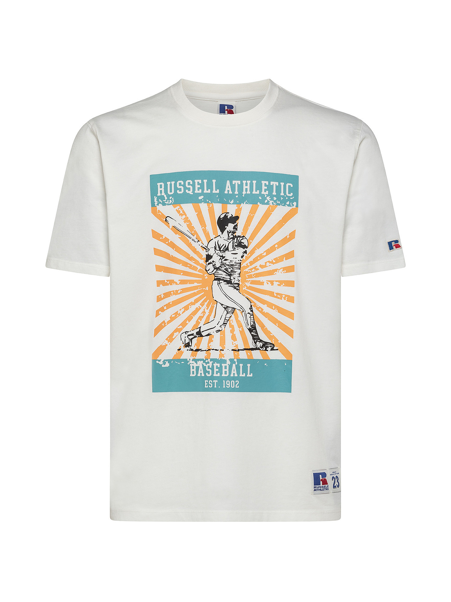 T-Shirt Baseball Ted, Bianco, large image number 0