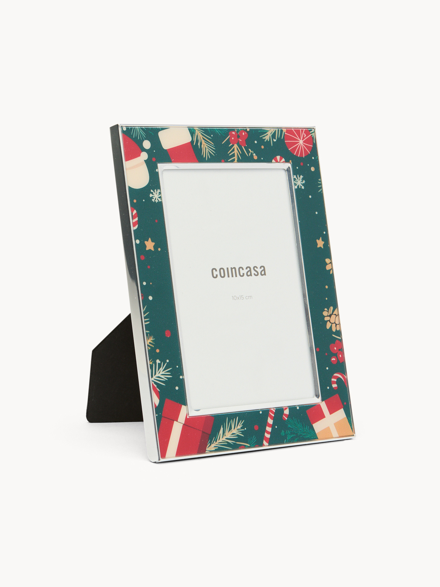 Christmas-themed photo frame with frame, Multicolor, large image number 0