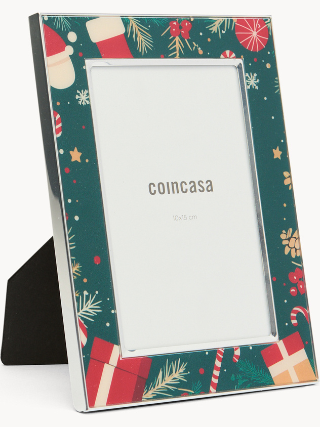 Christmas-themed photo frame with frame