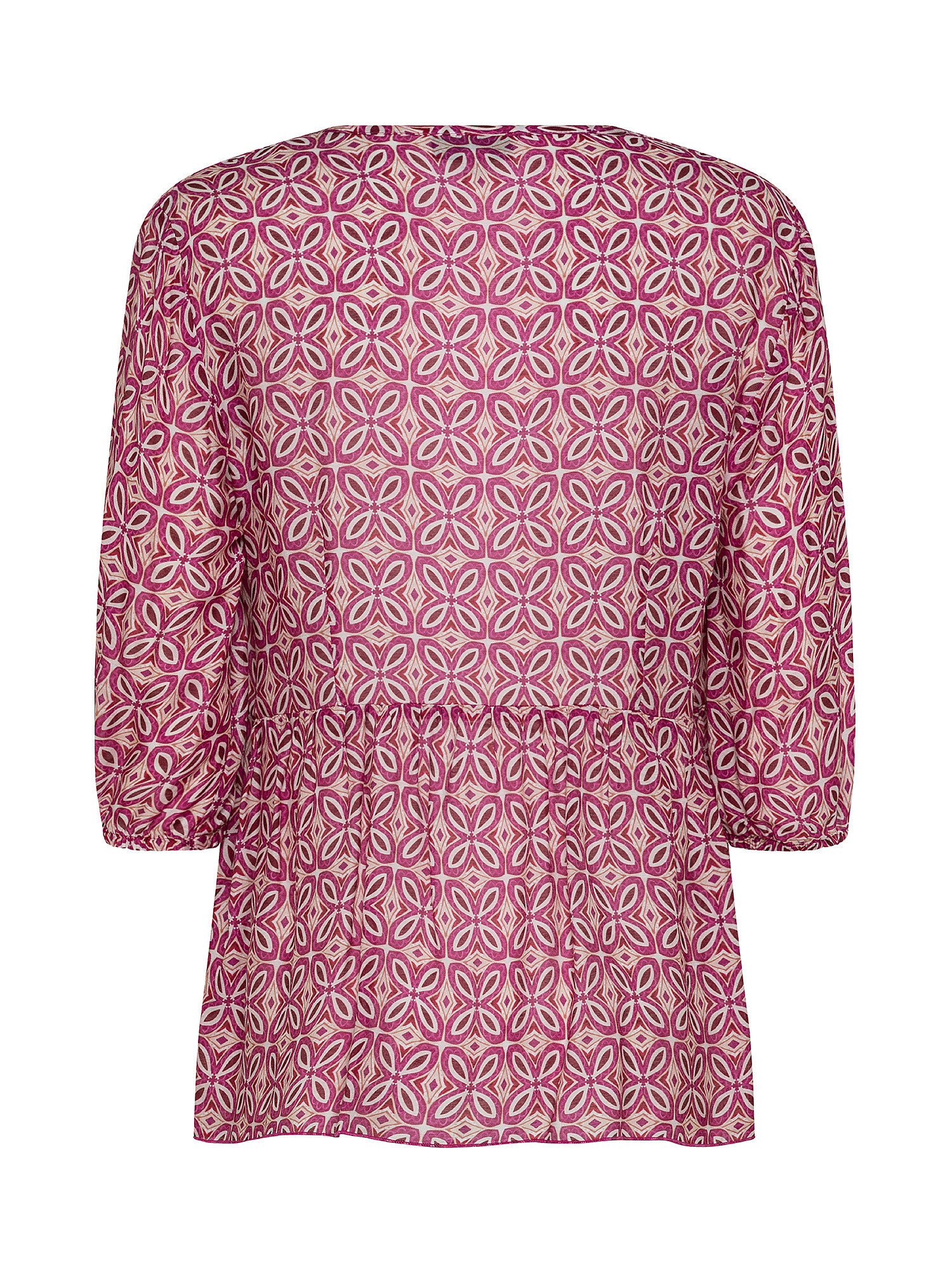 Printed blouse, Pink Fuchsia, large image number 1