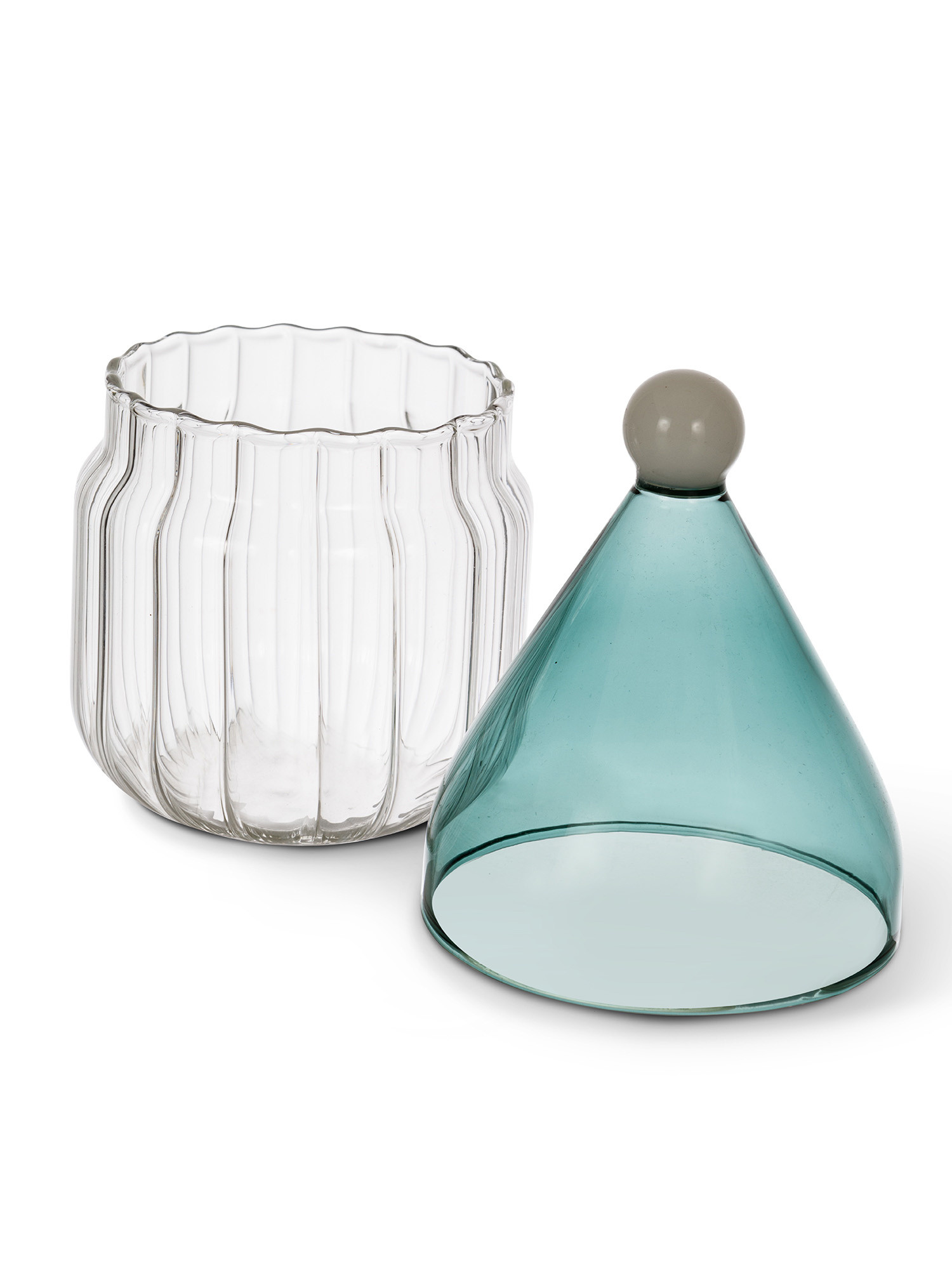Tree cap glass jar, Transparent, large image number 1