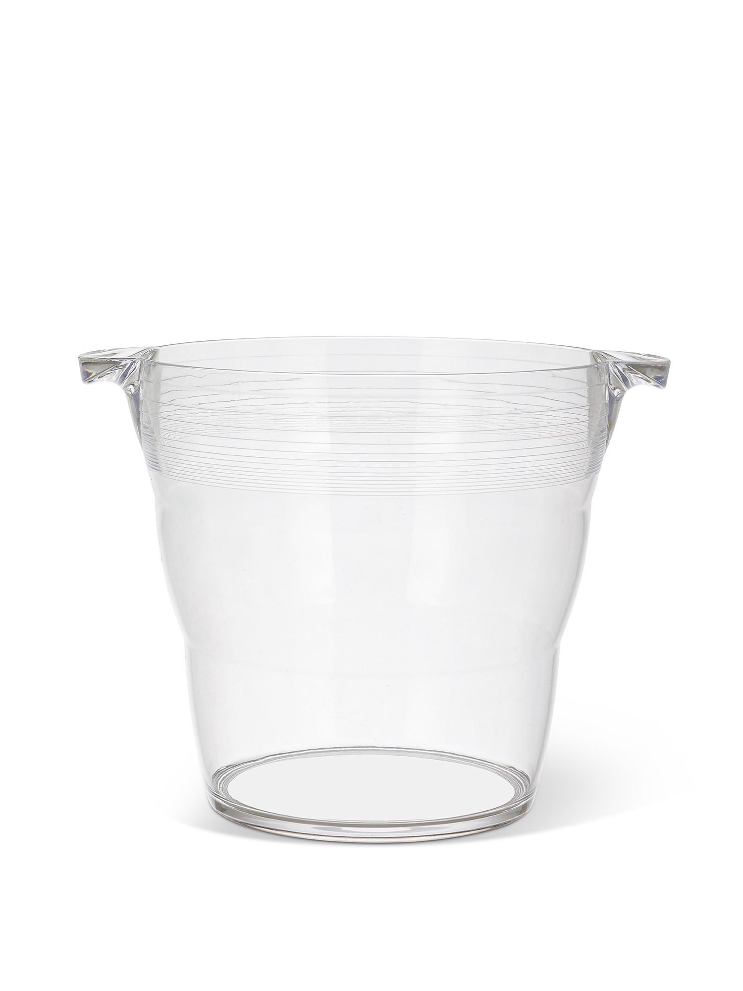 Plastic ice bucket, Transparent, large image number 0