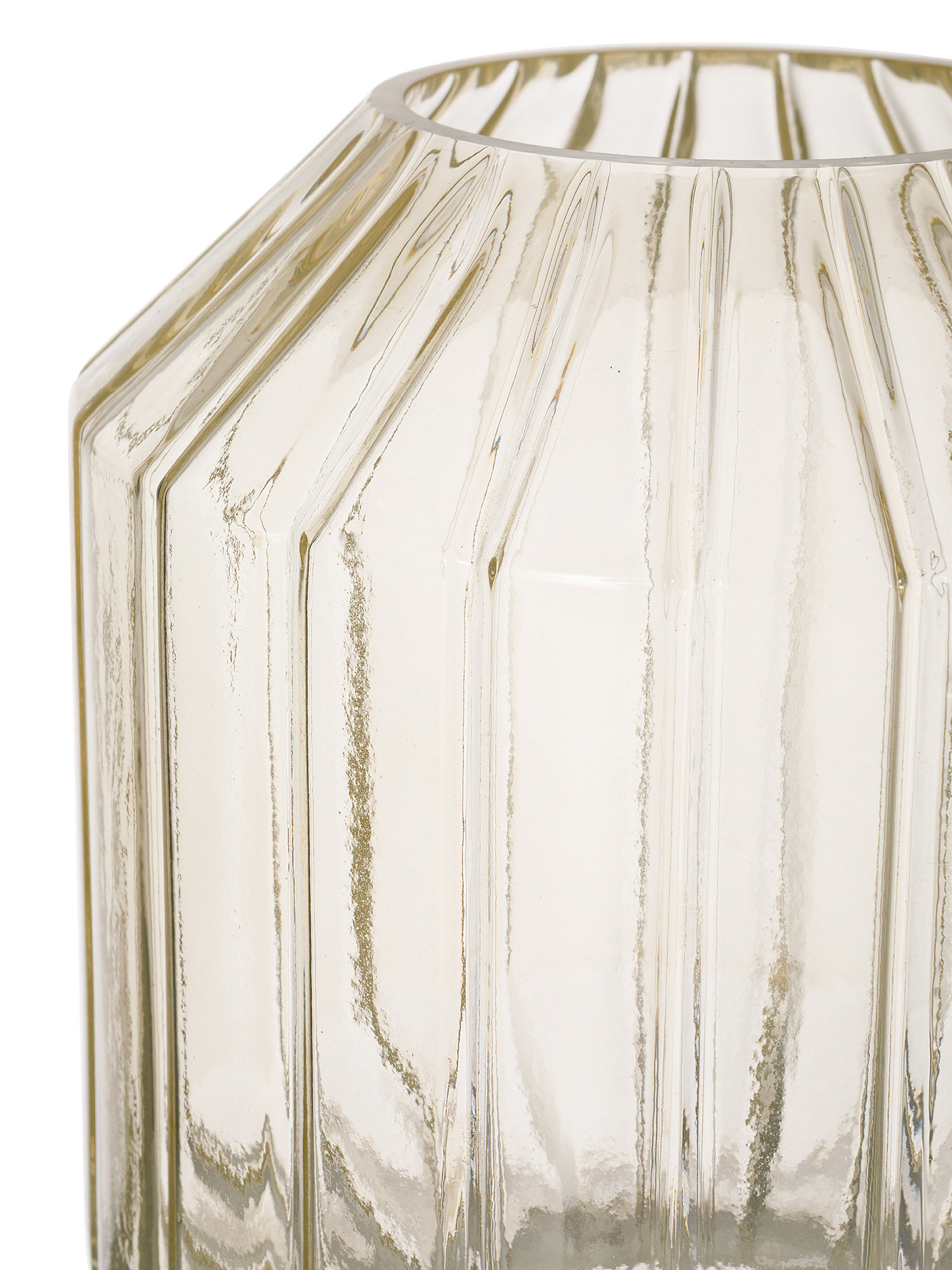 Vaso vetro colorato, Giallo, large image number 1