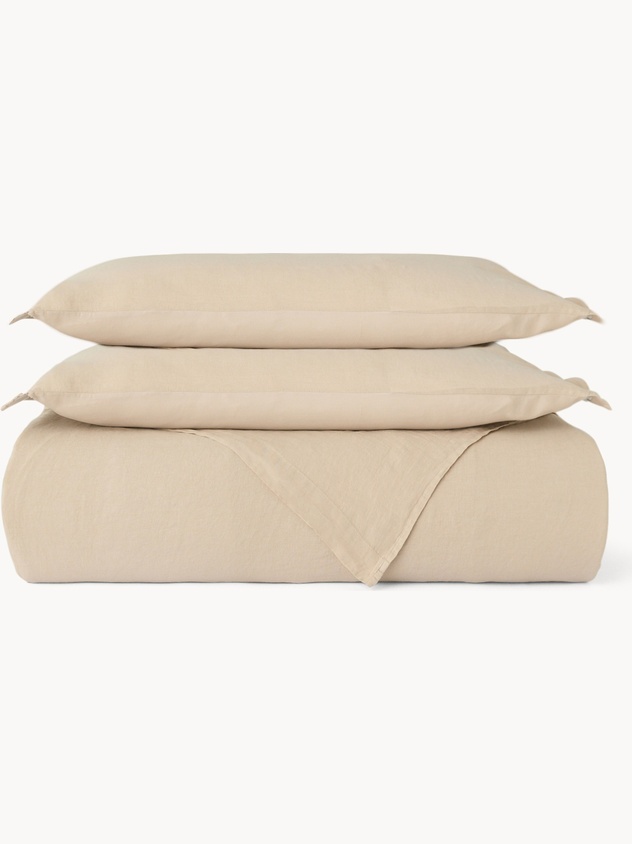 Copripiumino in puro lino lavato Zefiro