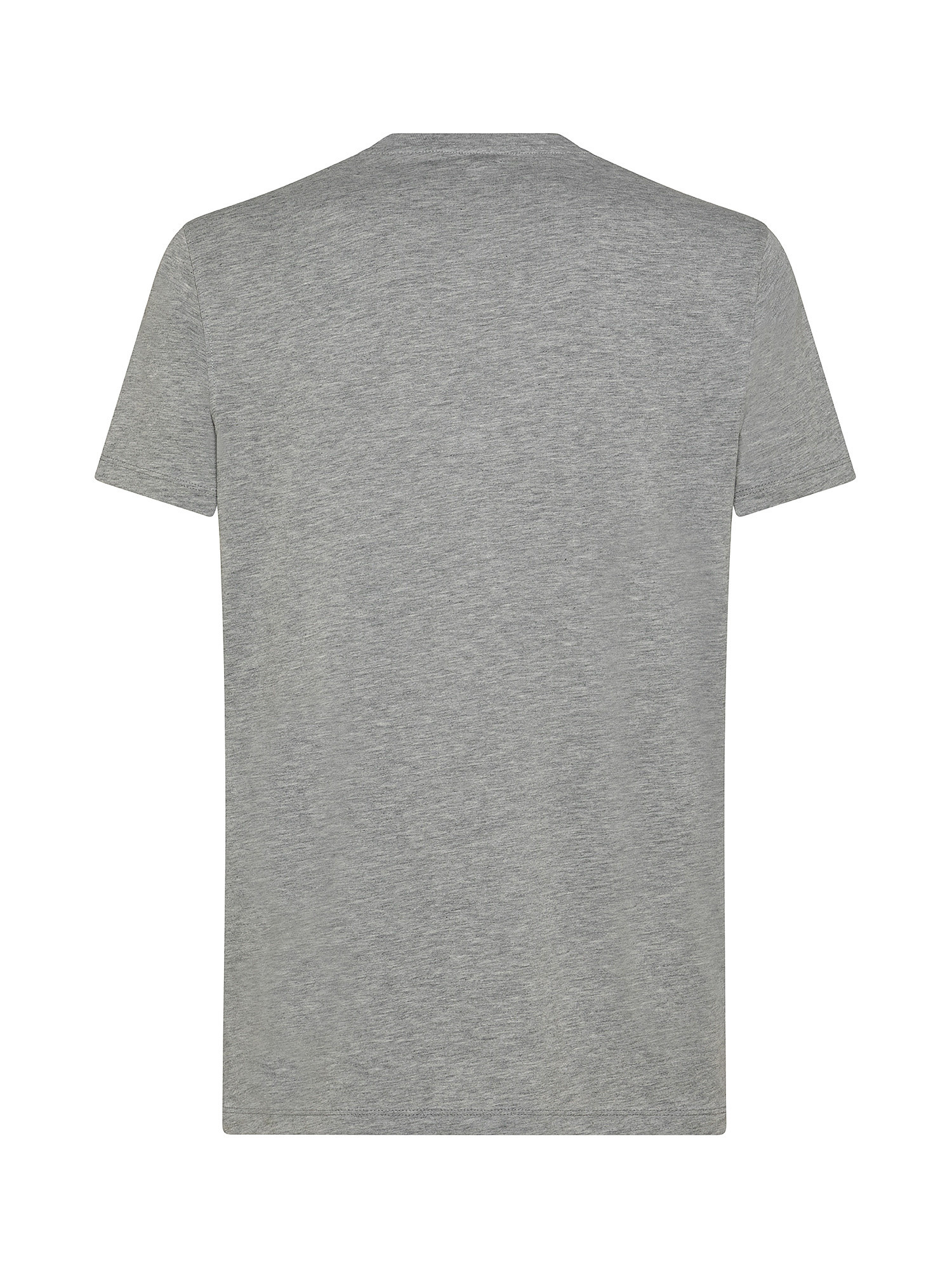Luca D'Altieri - Crew neck supima cotton T-shirt, Grey, large image number 1