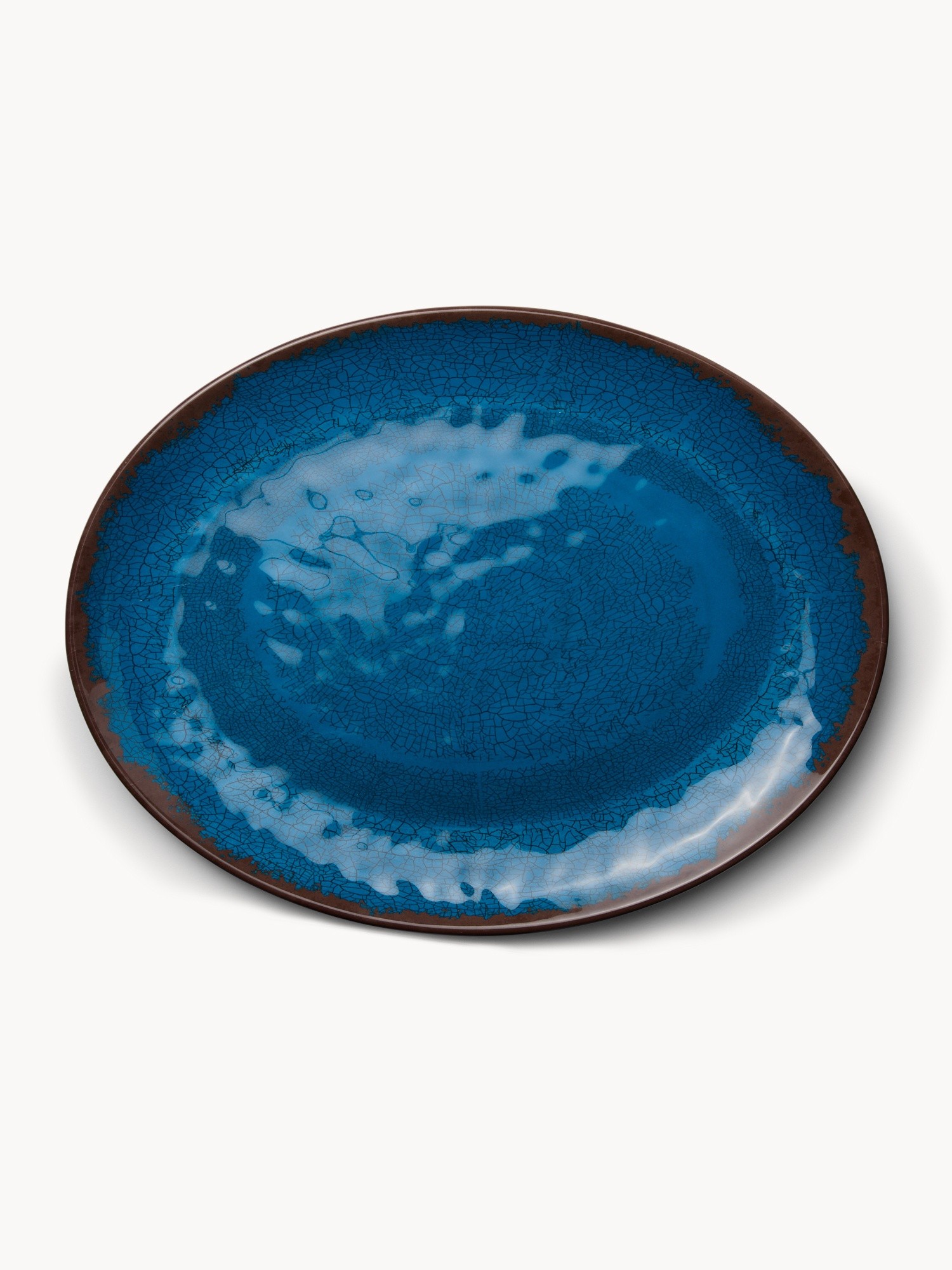Blue Melamine Oval Plate - Introductory Price, Blue, large image number 0