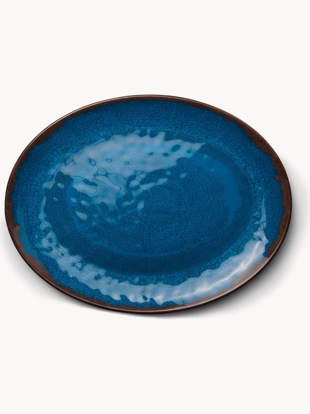 Blue Melamine Oval Plate - Introductory Price