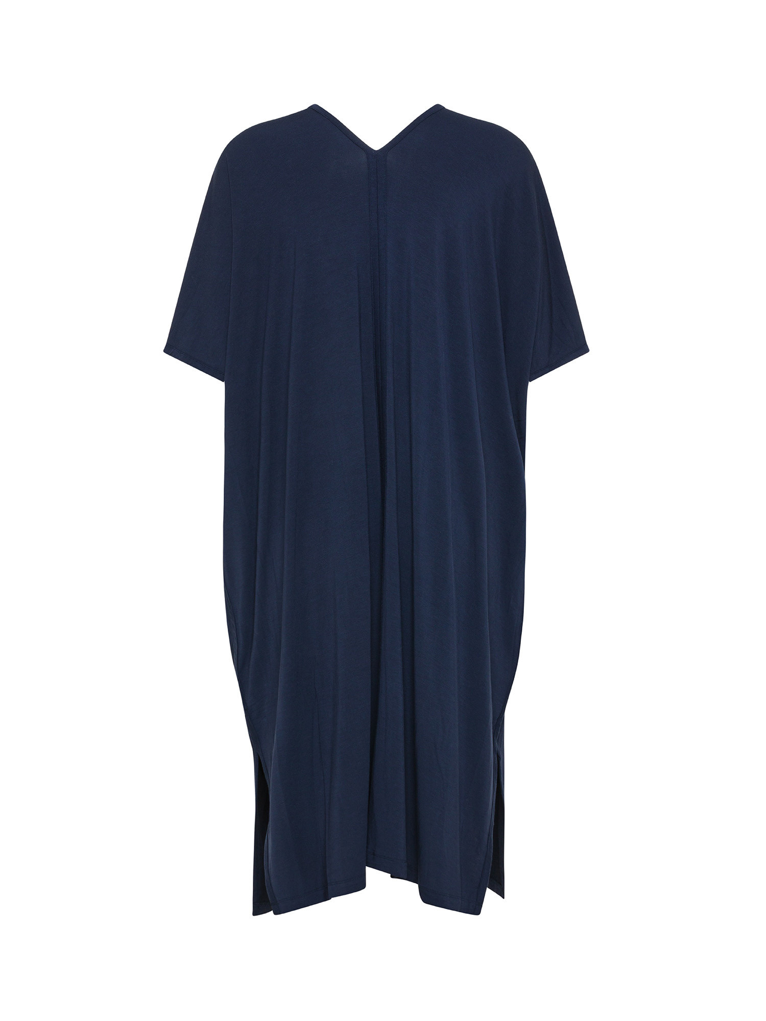 Vestito in viscosa di bamboo., Blue Navy, large image number 1