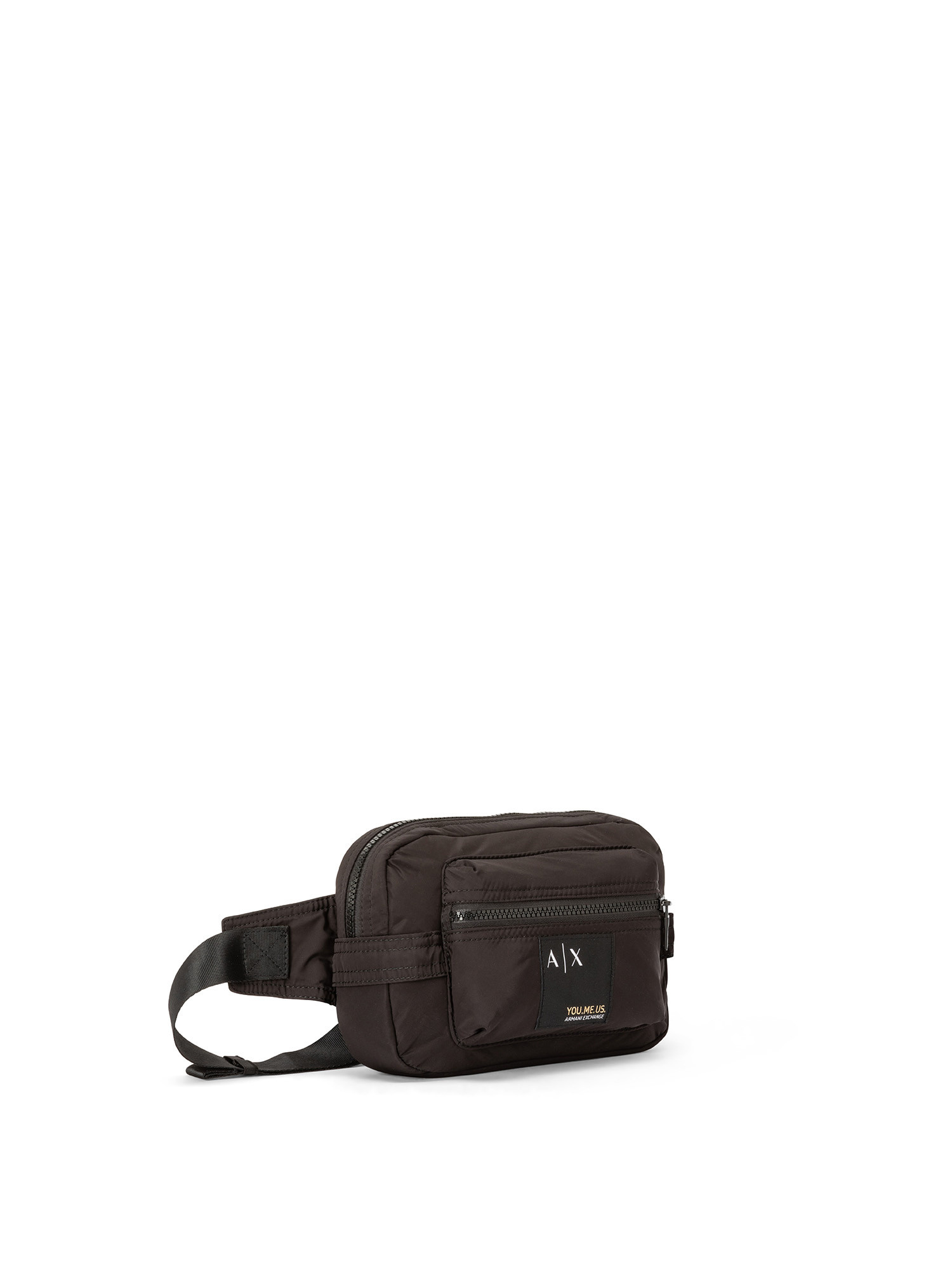 Armani Exchange - Waist bag in recycled technical fabric, Black, large image number 1