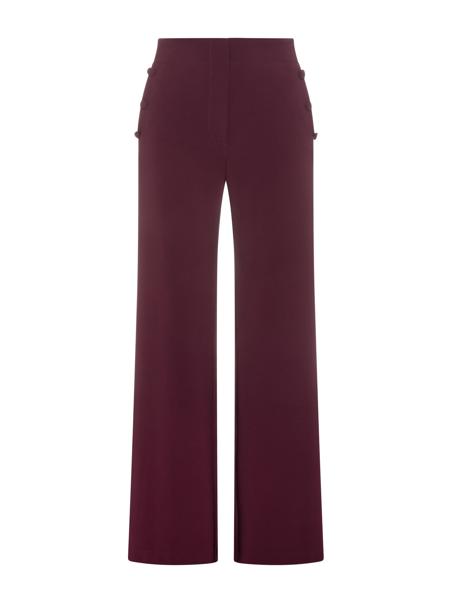 Koan - Wide leg trousers, Red Bordeaux, large image number 0