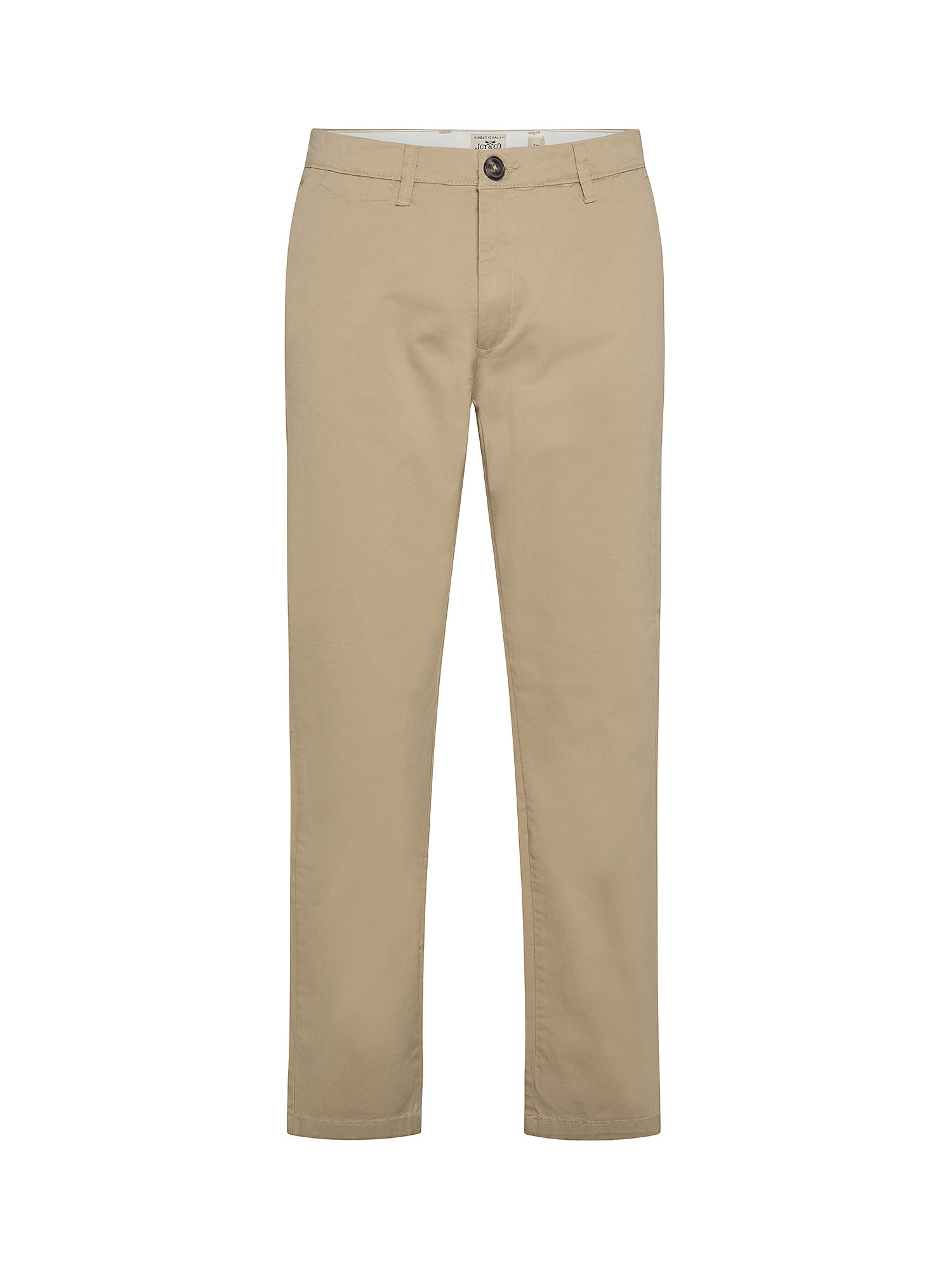 Pantalone chinos cotone stretch, Beige, large image number 0