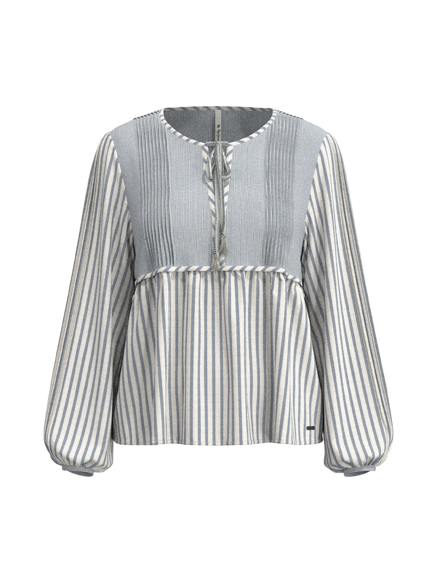 Pepe Jeans - Striped blouse, Light Blue, large image number 0