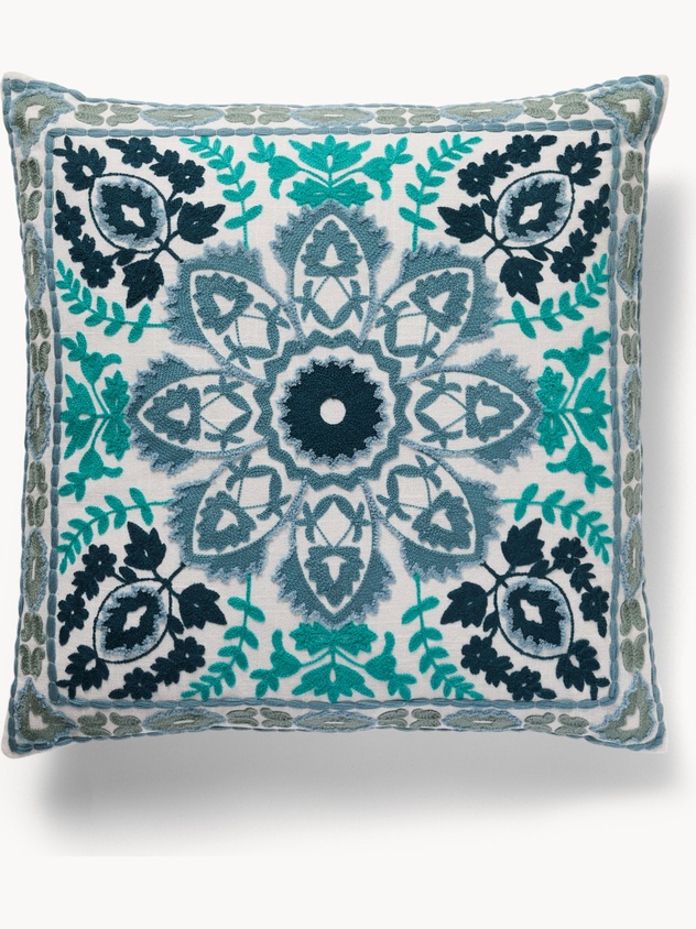 Cuscino con ricamo piastrelle  50x50cm