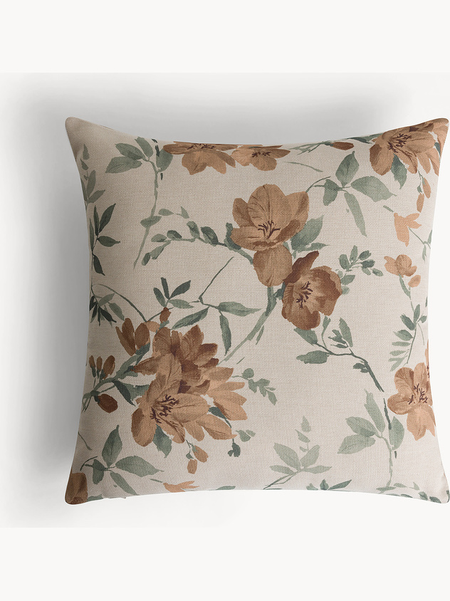 Cuscino 45x45 cm in velluto con stampa floreale