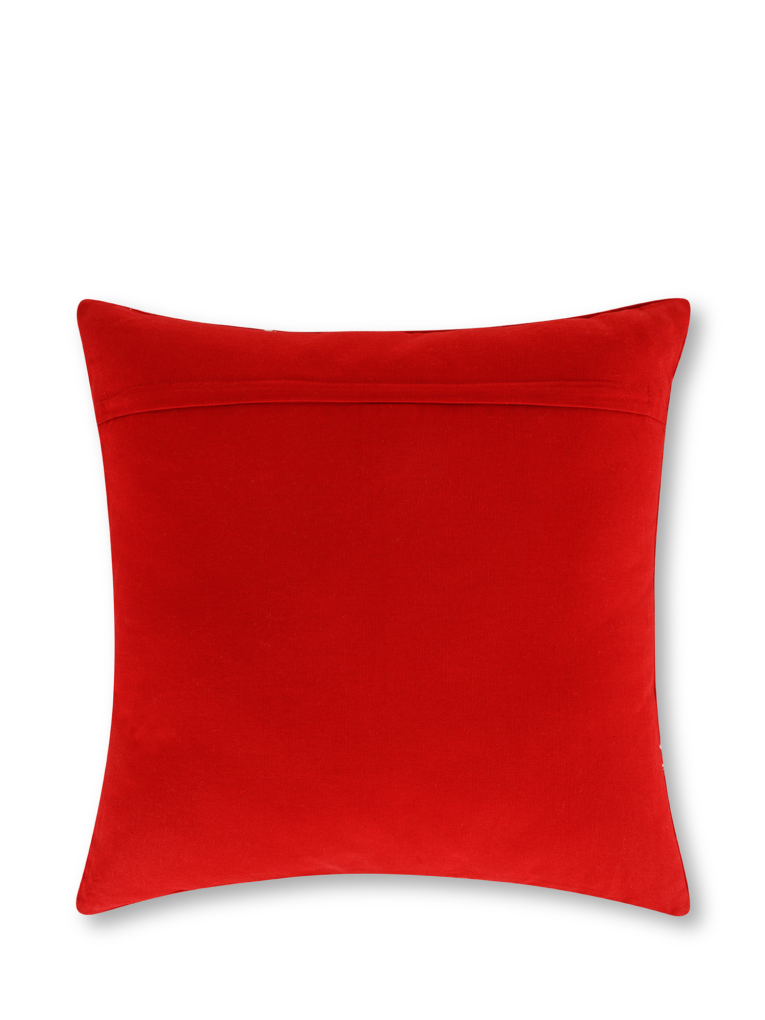 Velvet cushion with embossed stars 45x45 cm, Red, large image number 1