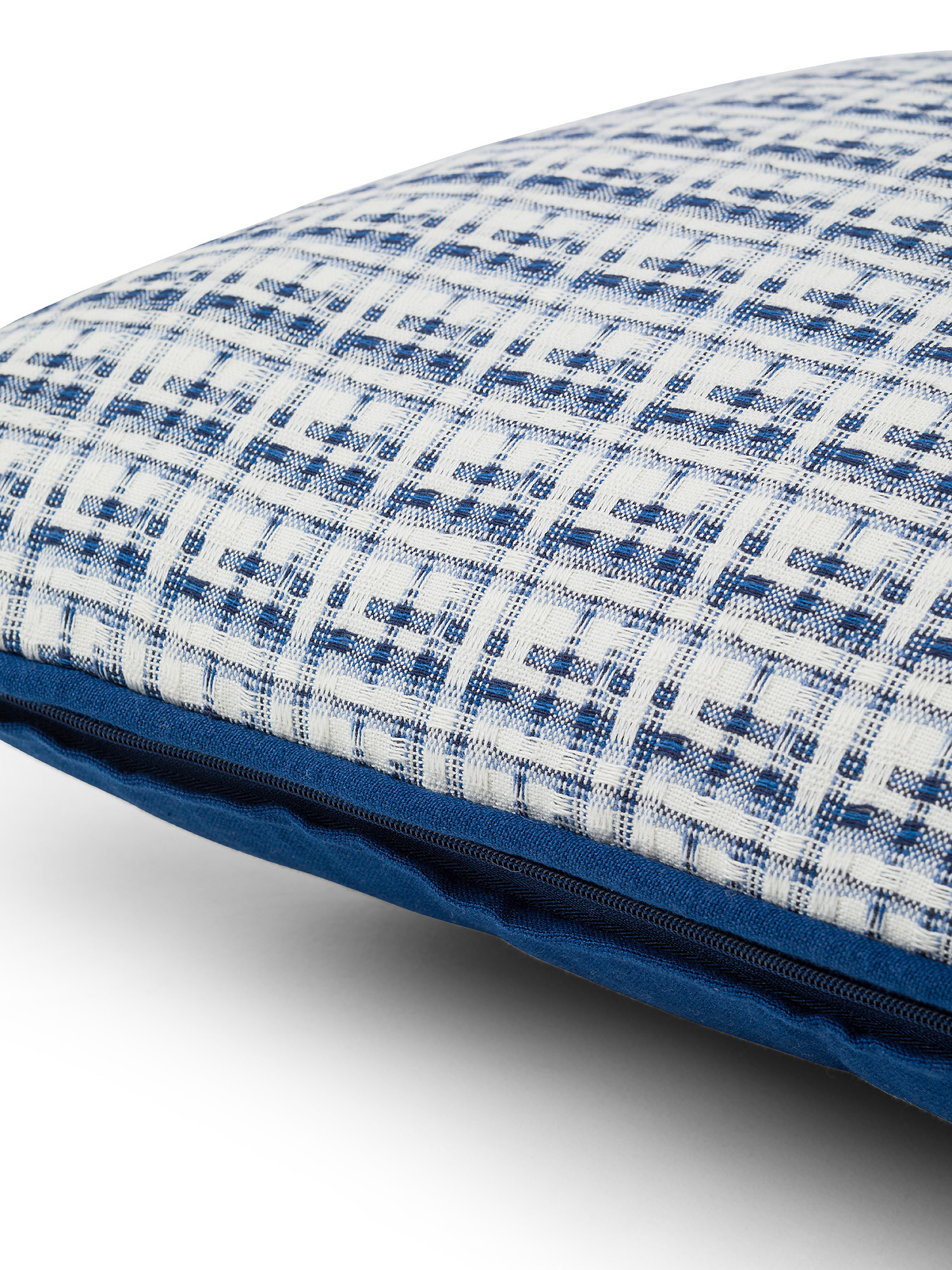 Dobby fabric cotton cushion 45x45cm, Light Blue, large image number 2