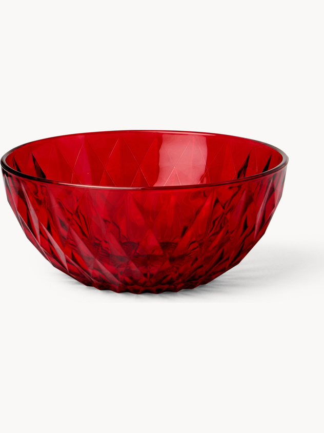 Printed sprayed glass bowl
