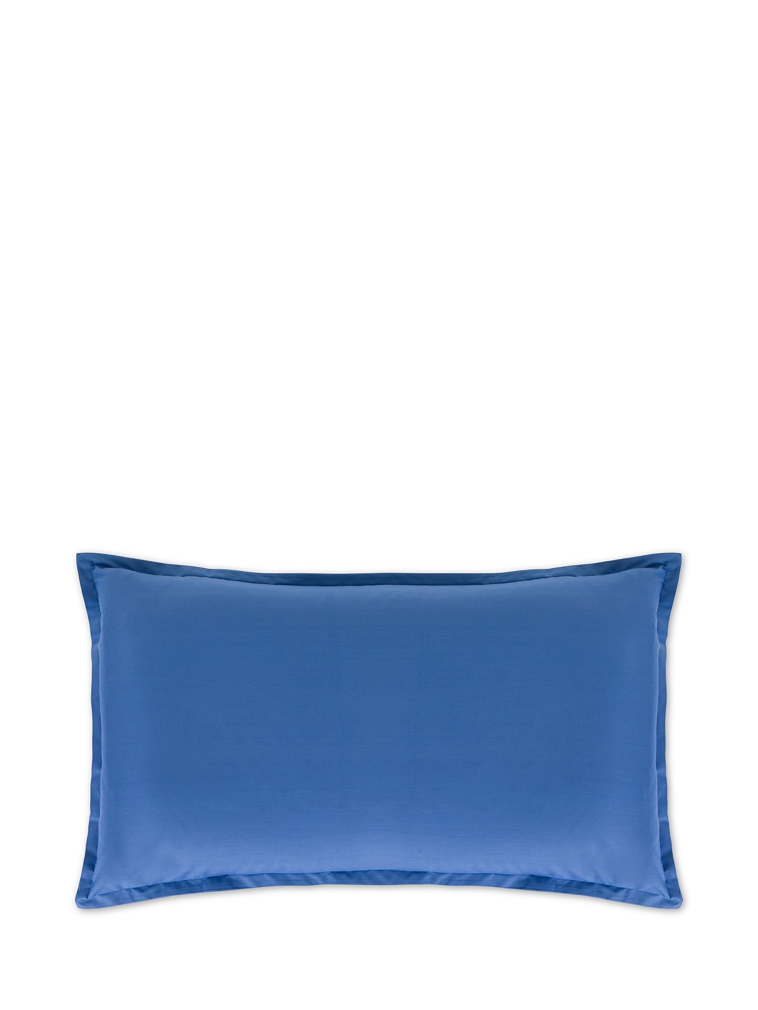 Zefiro percale cotton pillowcase, Light Blue, large image number 0