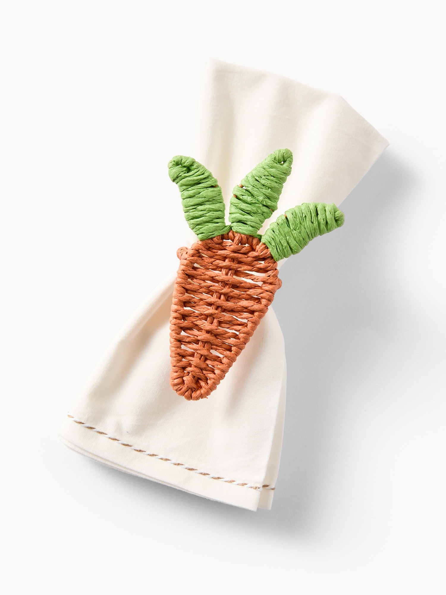 Portatovagliolo a forma di carotina, Arancione, large image number 0