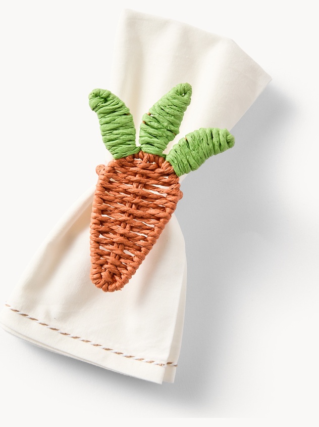 Portatovagliolo a forma di carotina