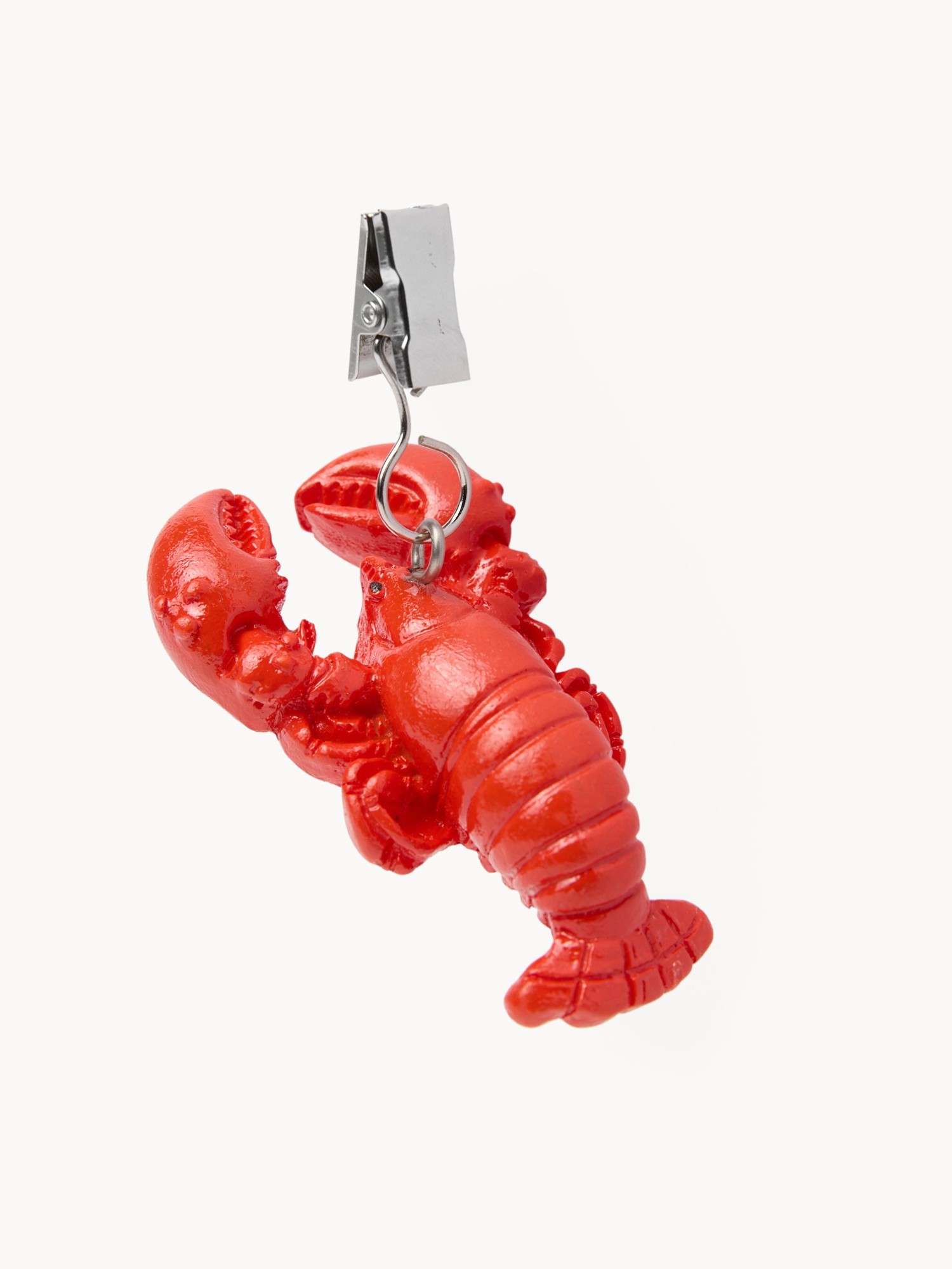 Set of 4 Lobster-Shaped Tablecloth Clips - Introductory Price, Red, large image number 1