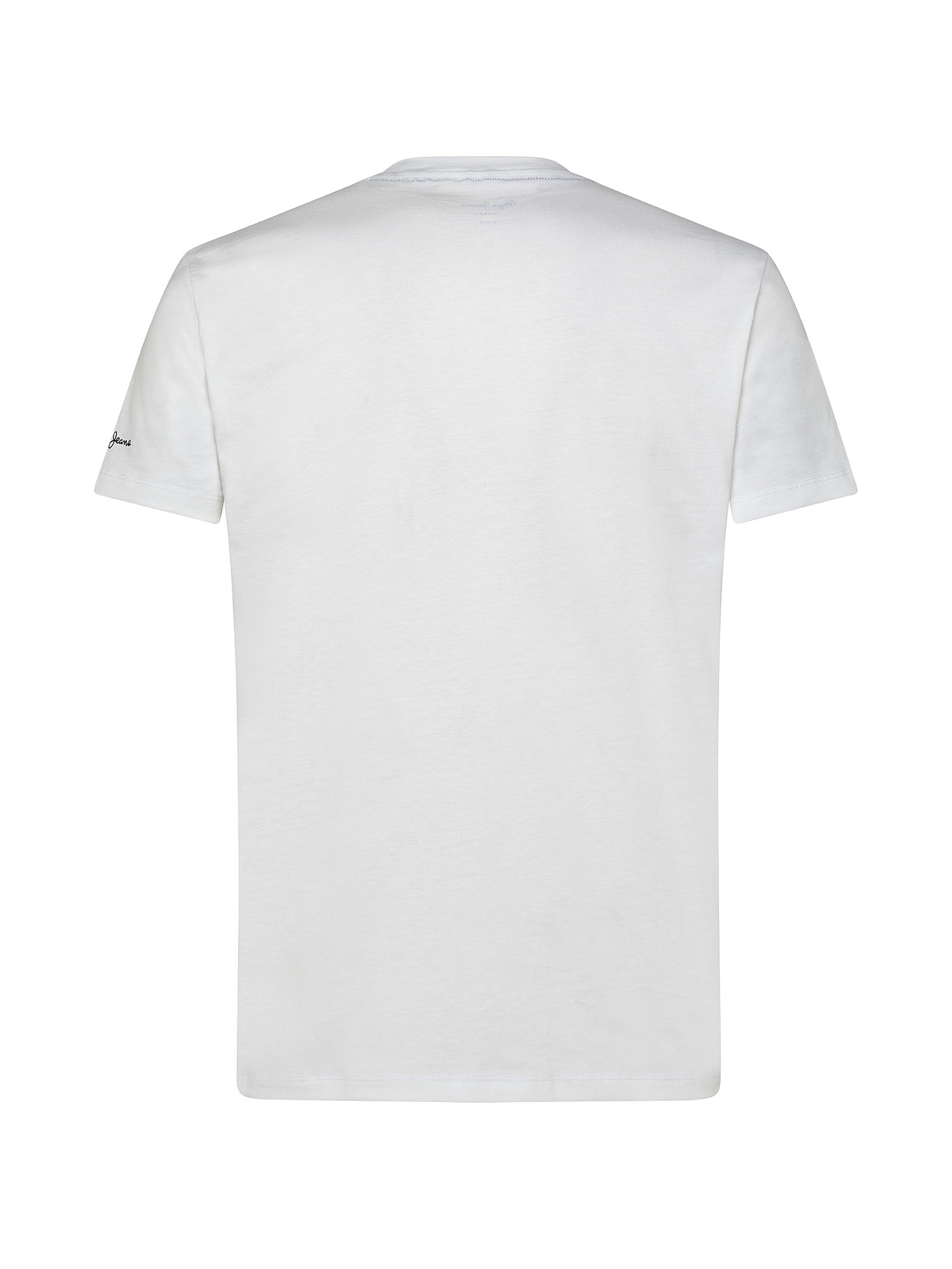T-shirt in cotone Totem, Bianco, large image number 1