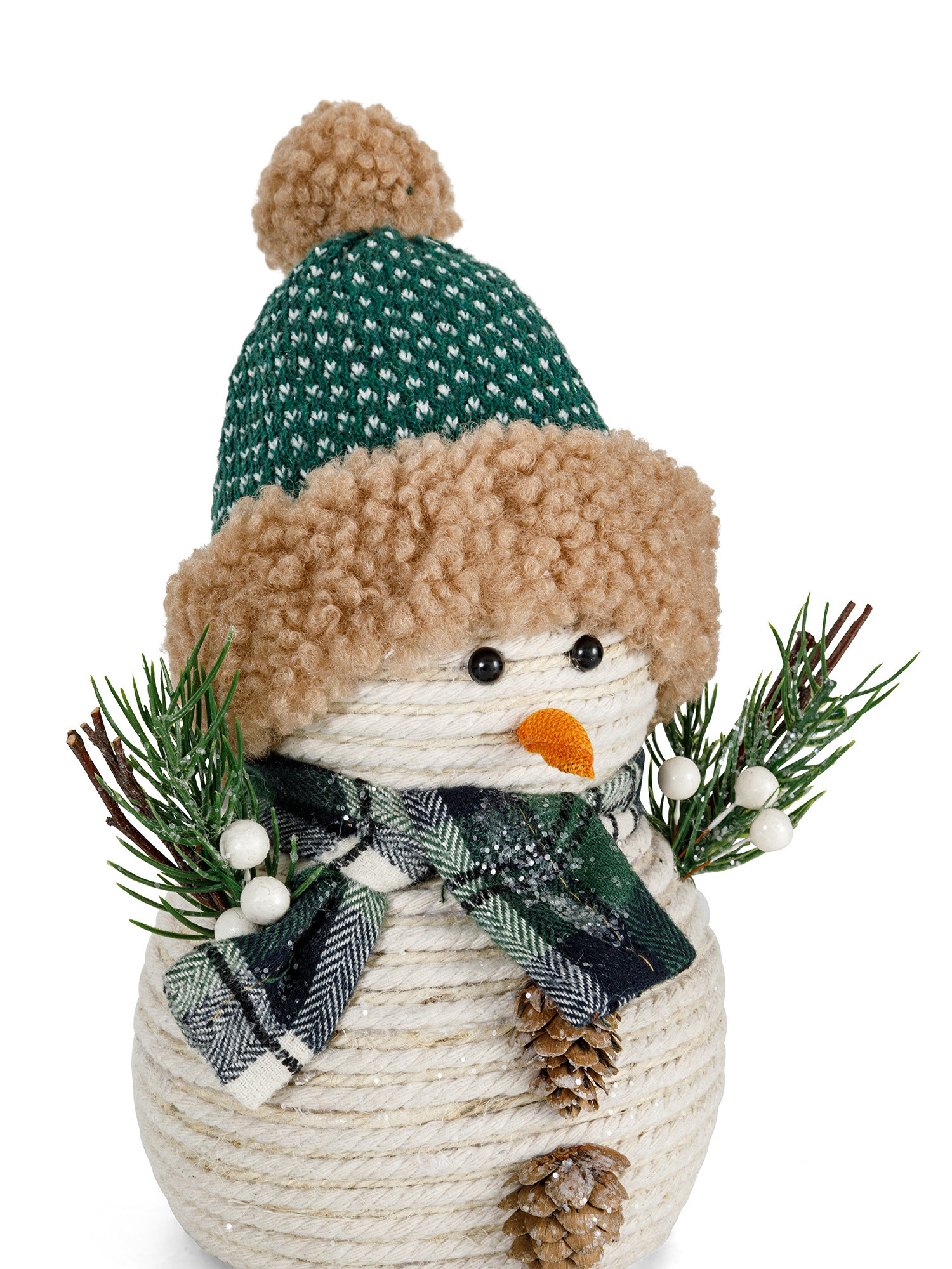 Snowman with cap, Rope, large image number 1