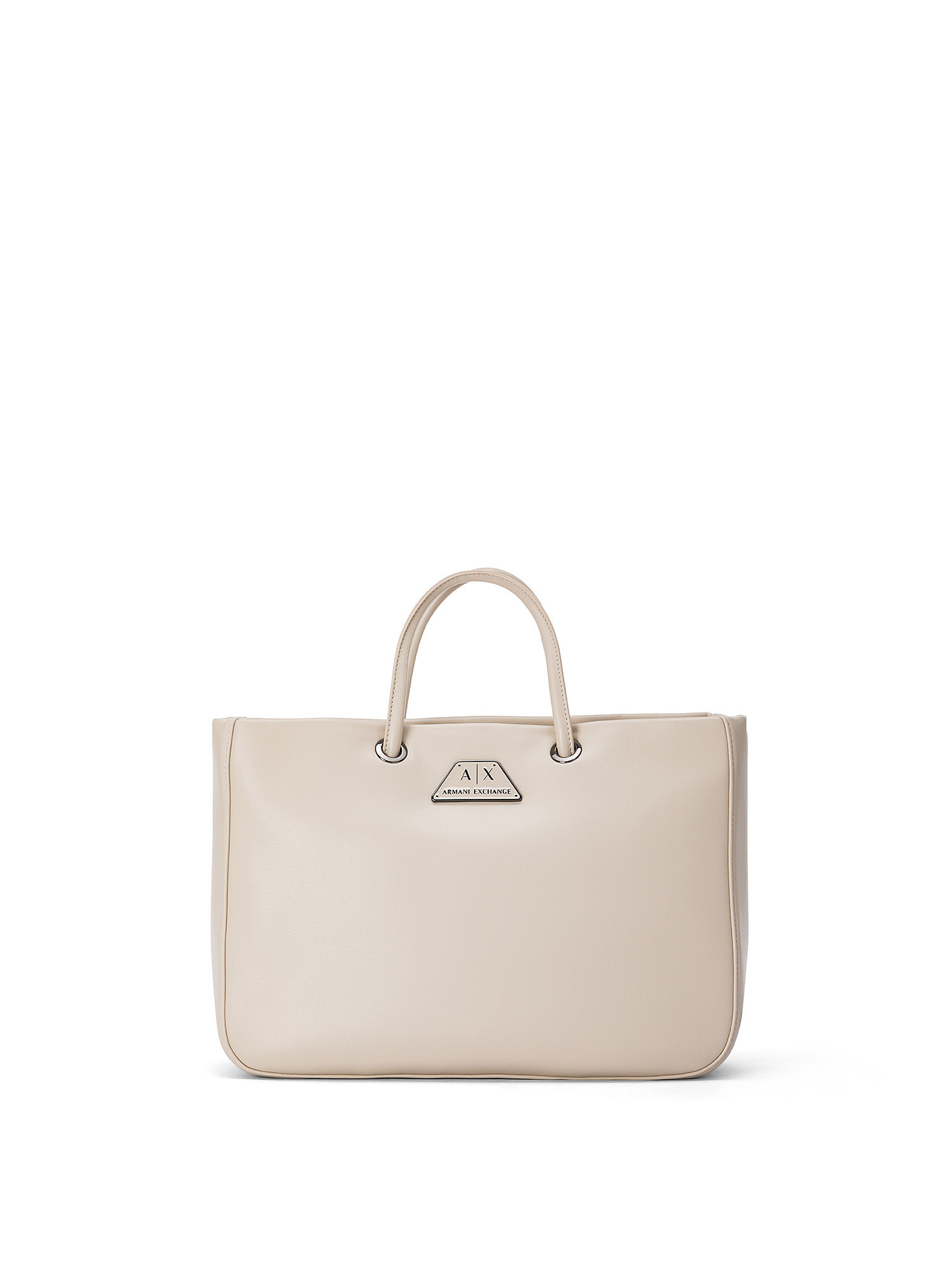 Armani Exchange - Handbag with logo, Beige, large image number 0