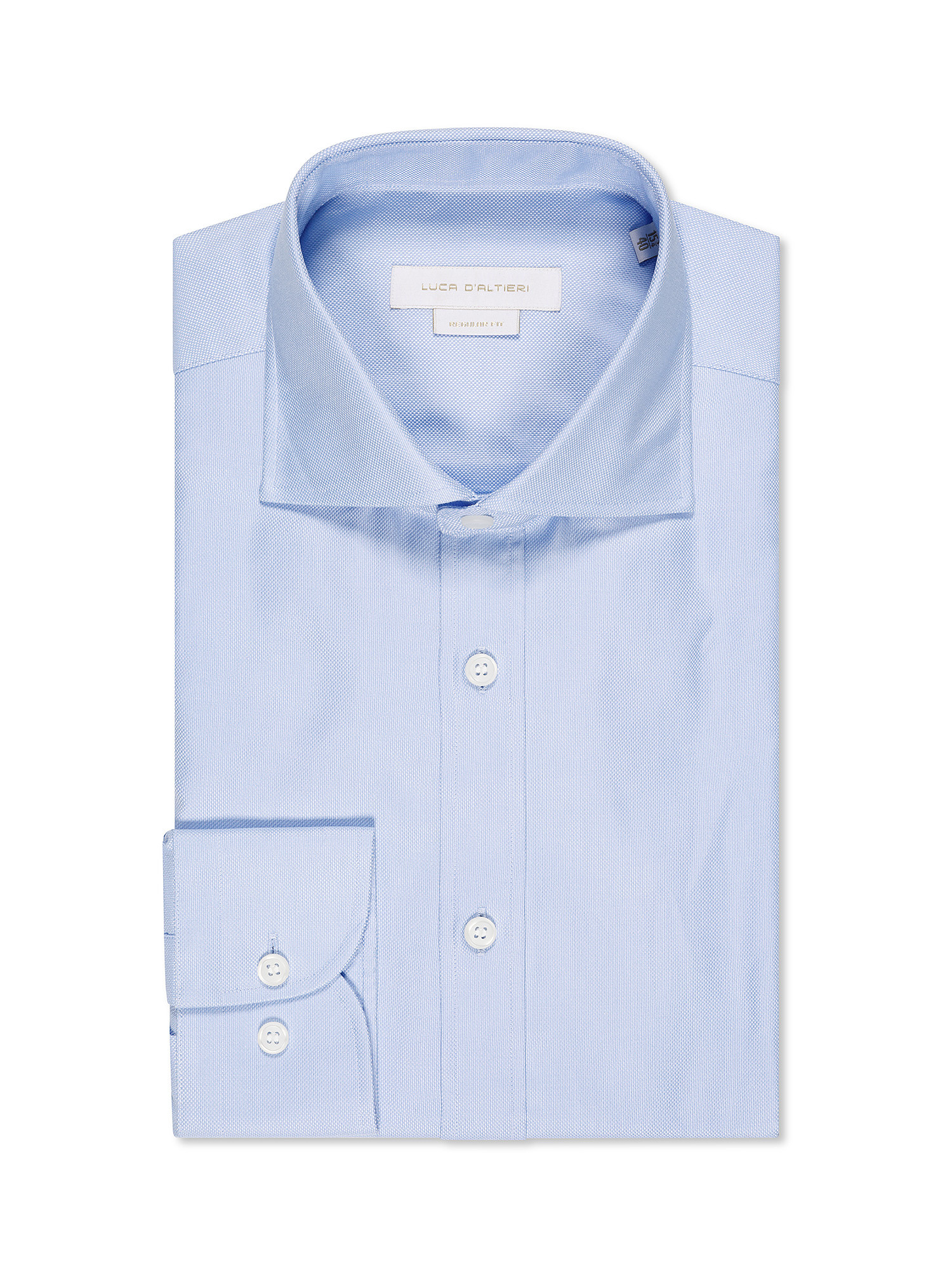 Camicia regular fit in puro cotone, Azzurro, large image number 0