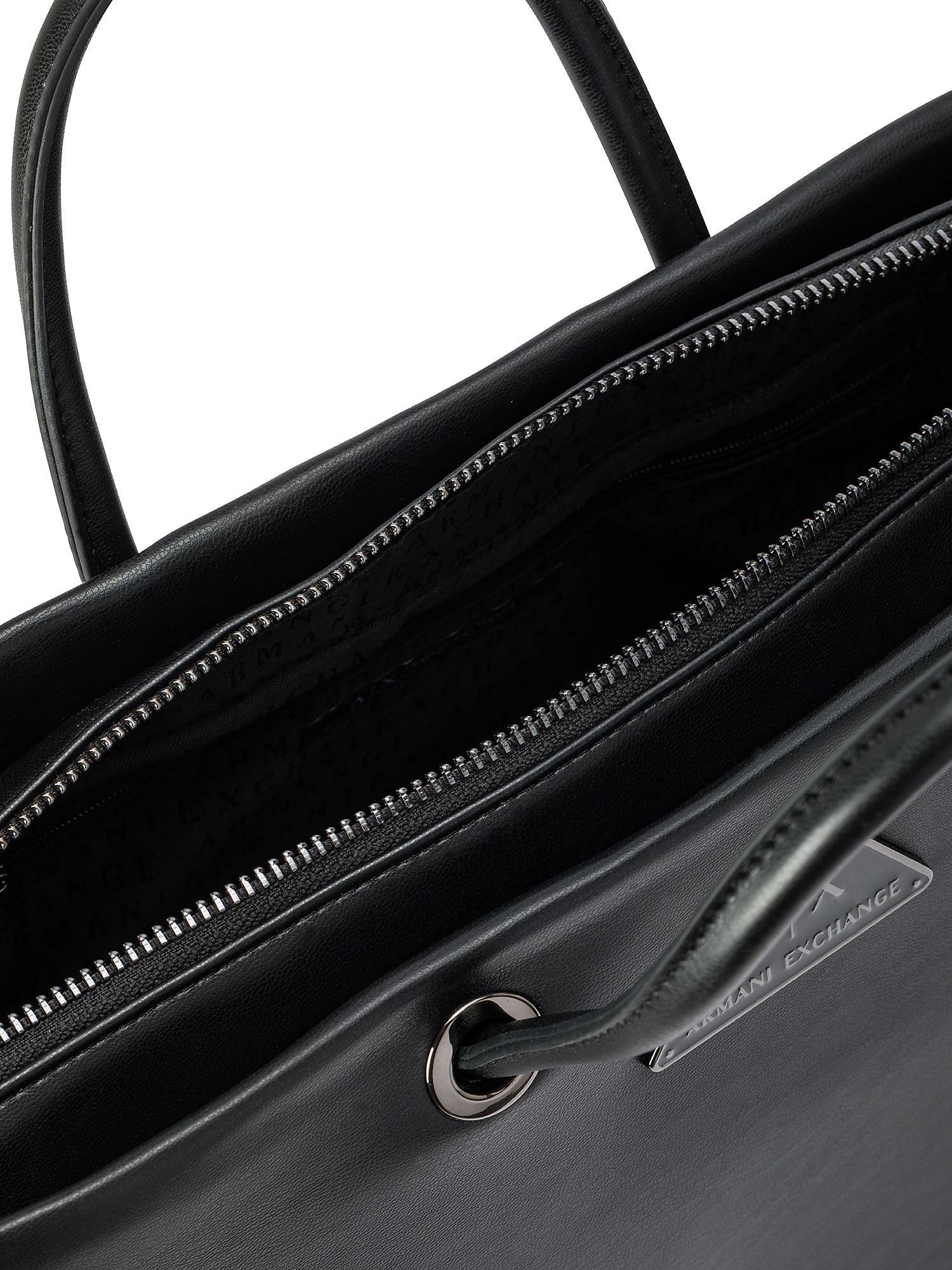 Armani Exchange - Handbag with logo, Black, large image number 2