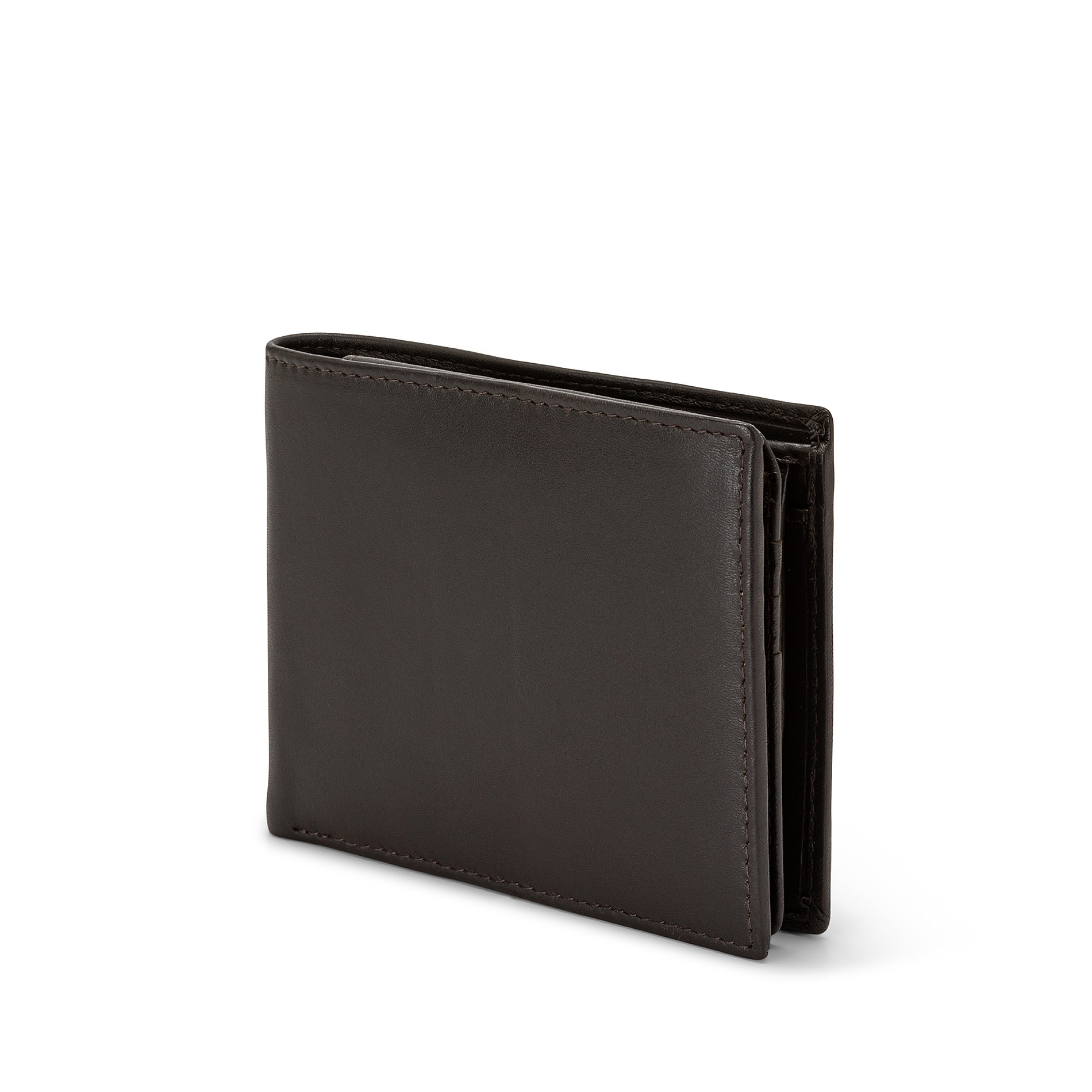 Luca D'Altieri leather wallet, Dark Brown, large image number 1